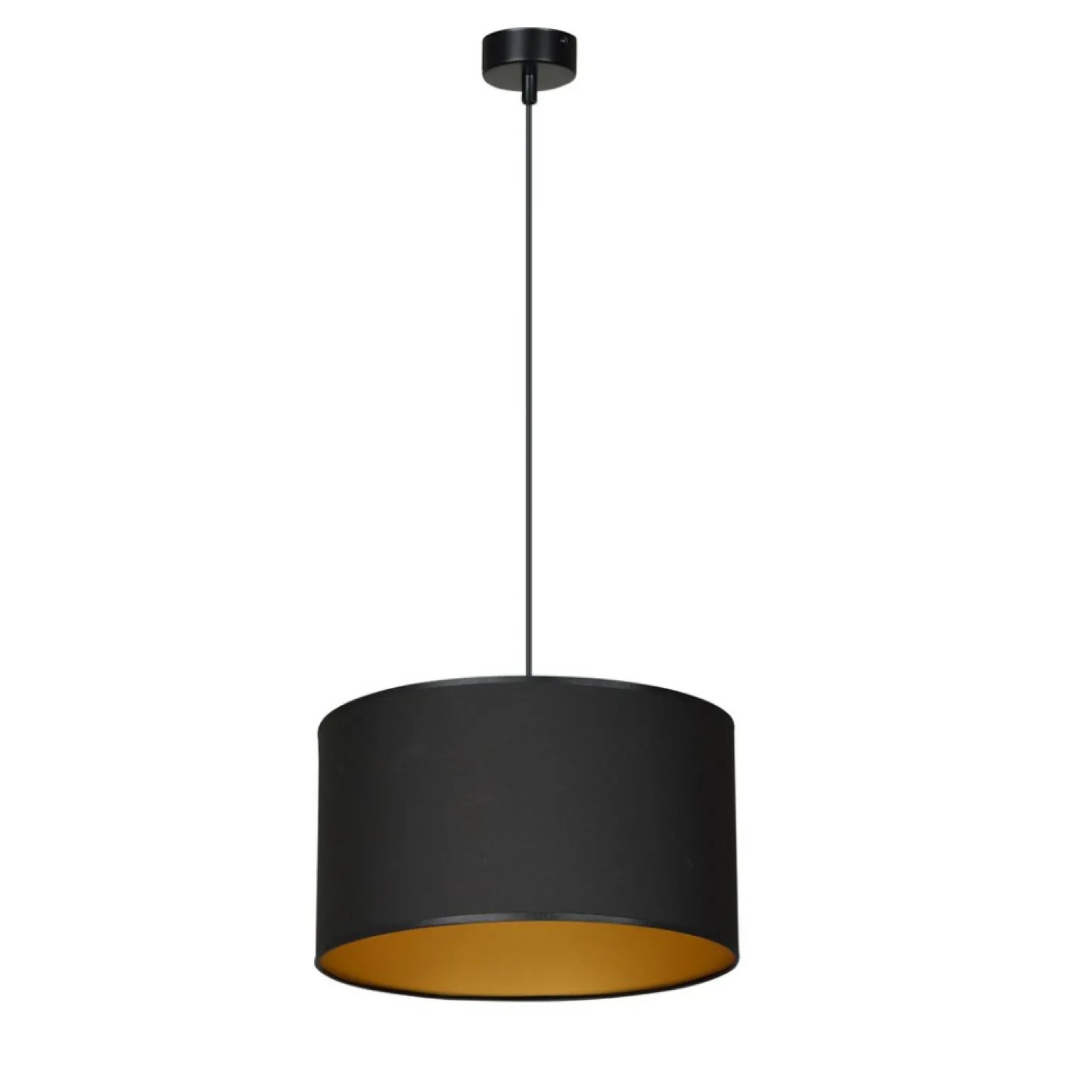 Cheap Lampa wisząca z czarno-złotym abażurem 184/1 ROTO | Kaja Oświetlenie Żyrandole Nowoczesne