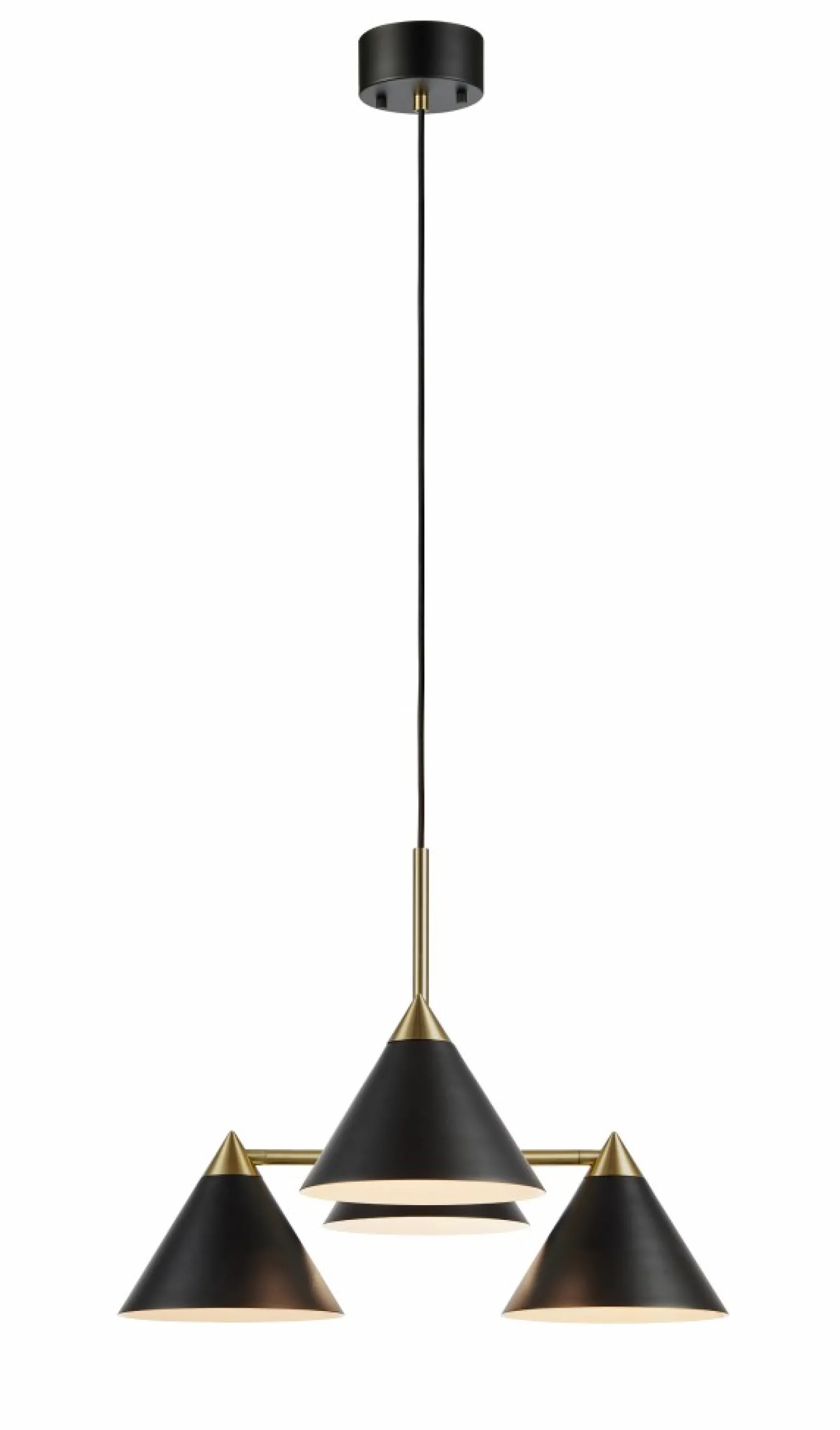 New Lampa wisząca z czarnymi kloszami mały gwint 108076 | Kaja Oświetlenie Żyrandole Nowoczesne