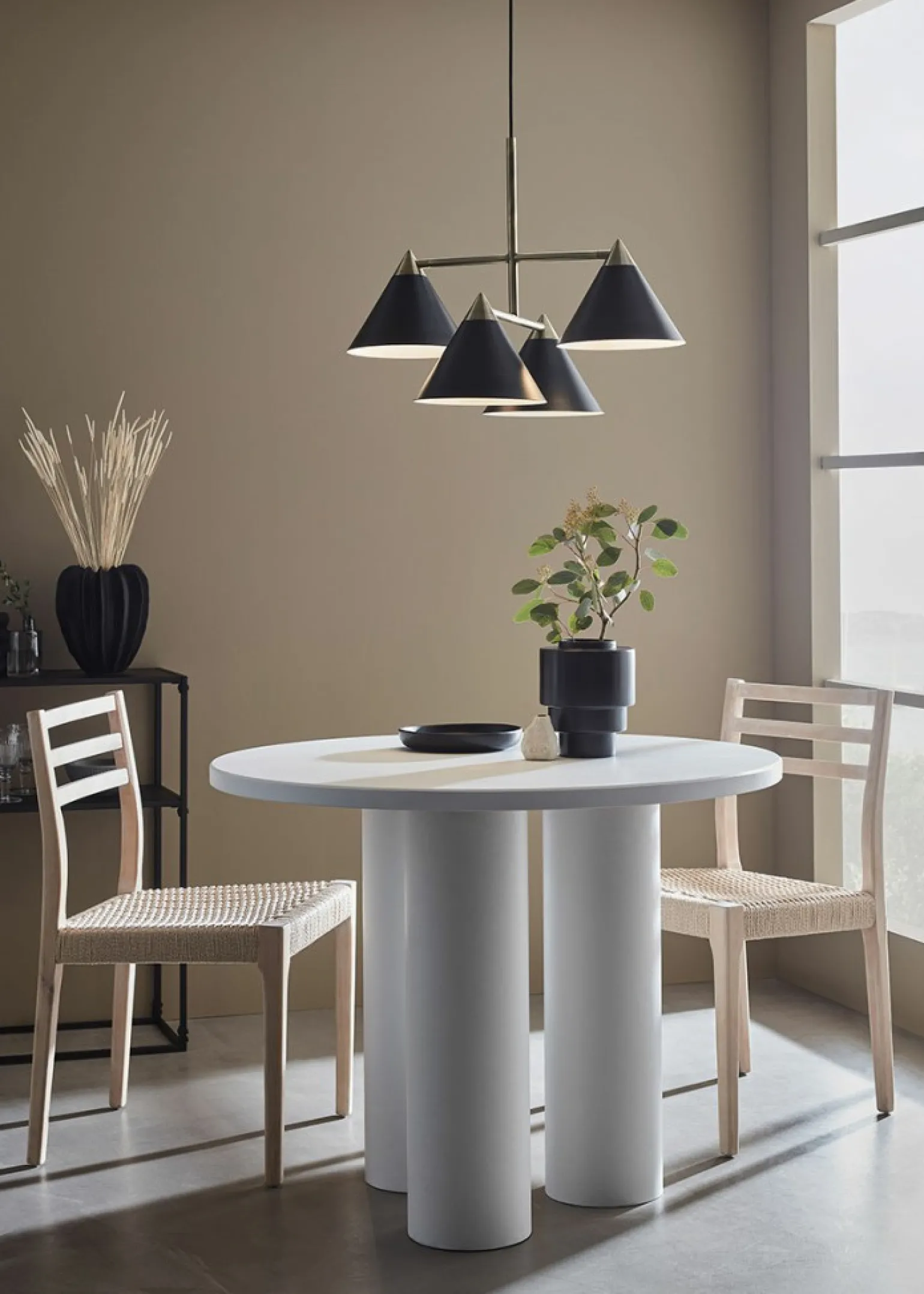 New Lampa wisząca z czarnymi kloszami mały gwint 108076 | Kaja Oświetlenie Żyrandole Nowoczesne