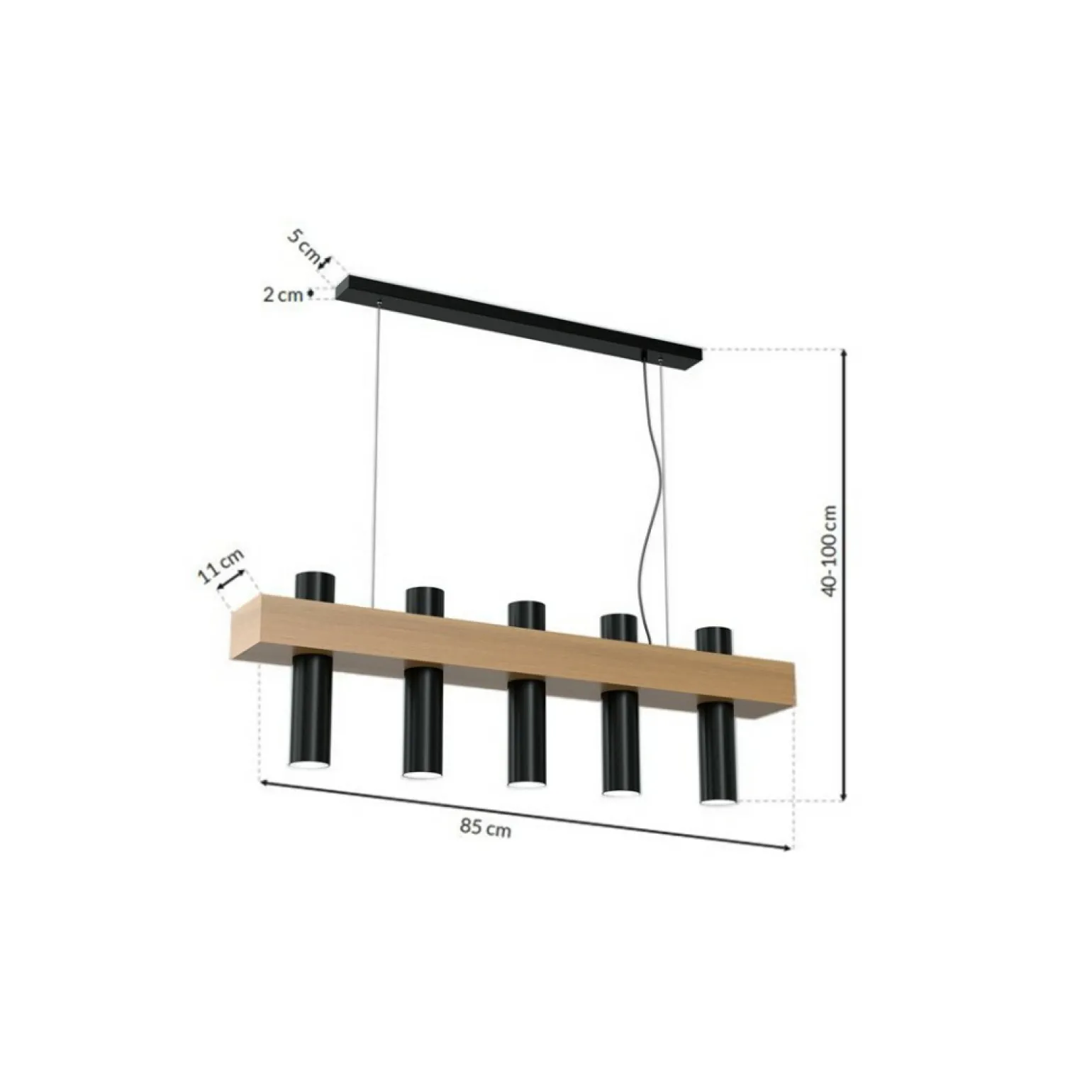 Best Sale Lampa wisząca z mi tubami na trzonek GU10 MLP5511 z serii WEST | Kaja Oświ Żyrandole Nowoczesne