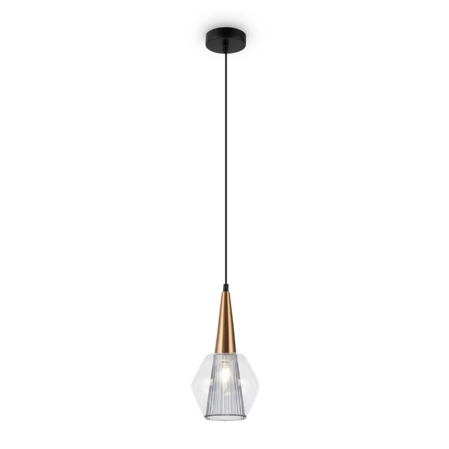 Shop Lampa wisząca z dekoracyjnym kloszem P003PL-01G1 z serii COPITA Żyrandole Nowoczesne