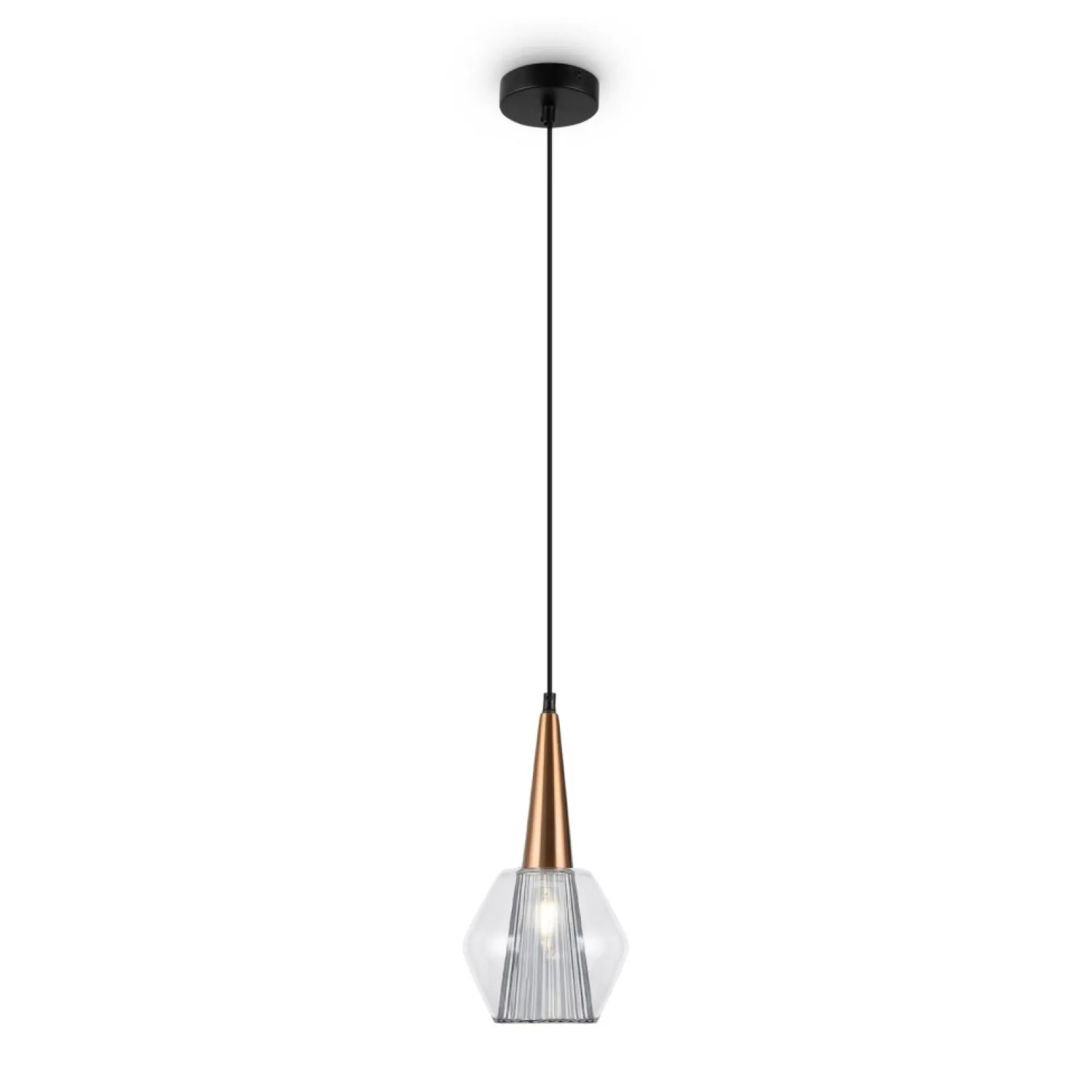 Shop Lampa wisząca z dekoracyjnym kloszem P003PL-01G1 z serii COPITA Żyrandole Nowoczesne
