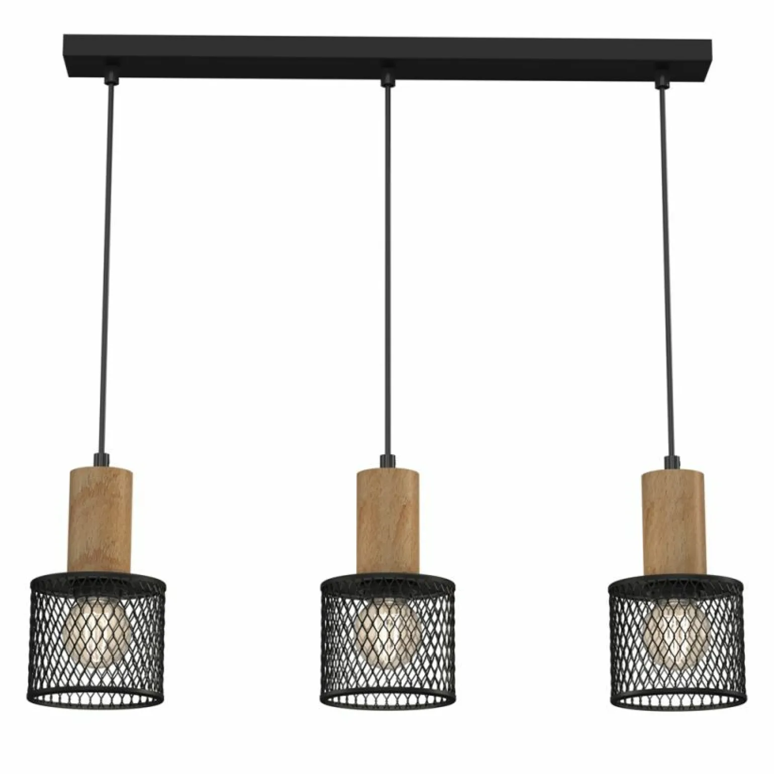Hot Lampa wisząca z drewnianymi elementami MLP8560 SOBRESA | Kaja Żyrandole Nowoczesne