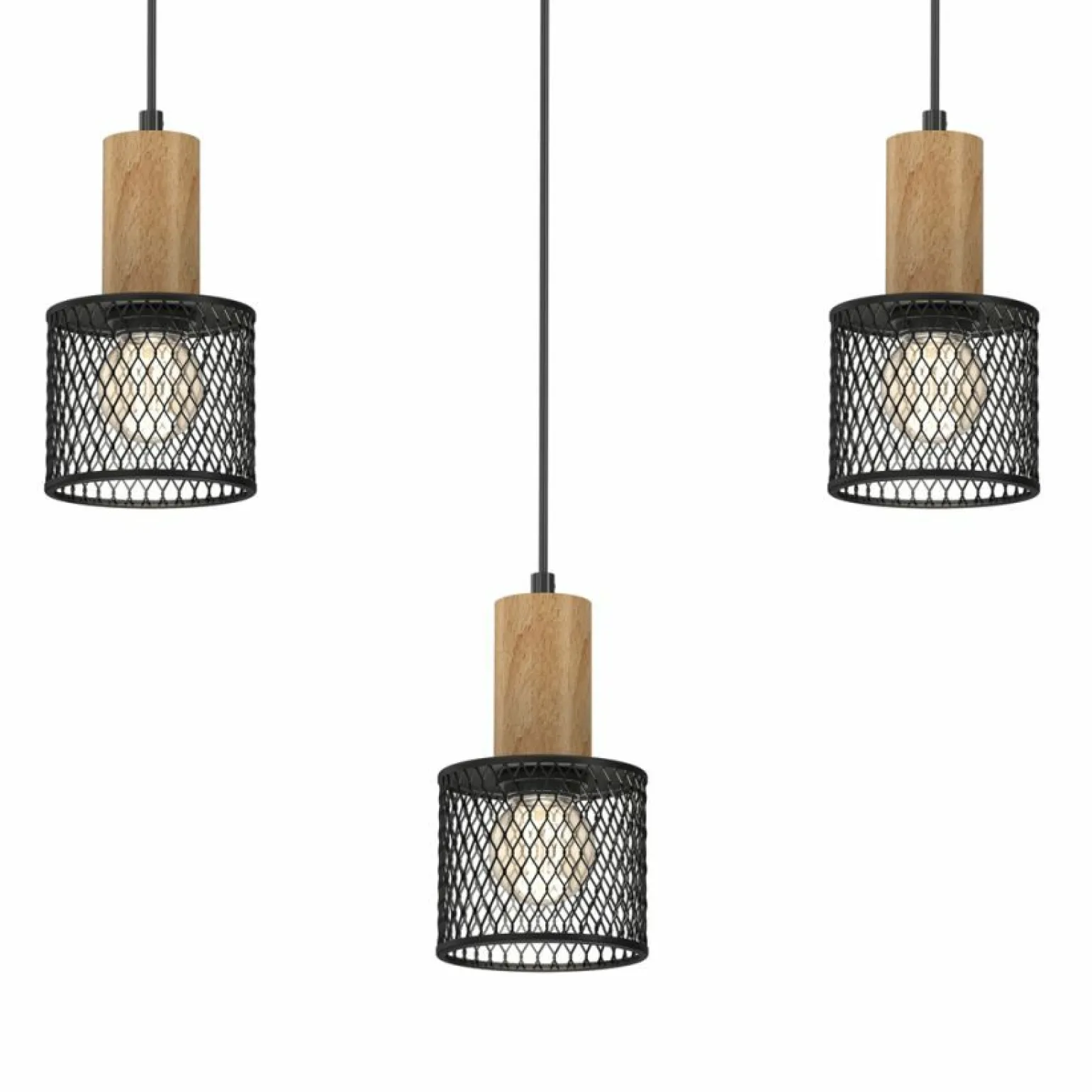 Hot Lampa wisząca z drewnianymi elementami MLP8560 SOBRESA | Kaja Żyrandole Nowoczesne