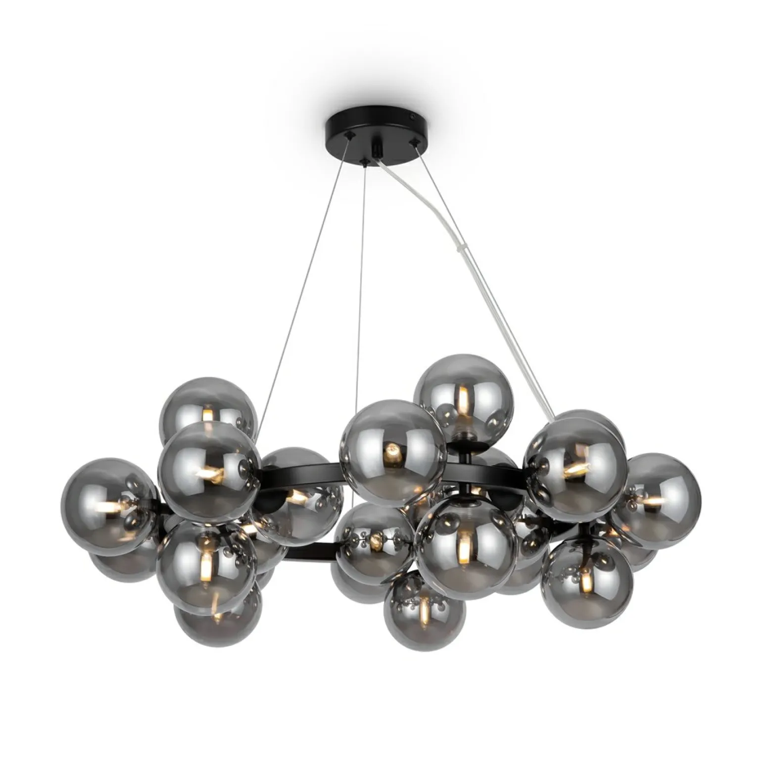 Cheap Lampa wisząca z dwudziestoma kloszami MOD545PL-25B z serii DALLAS Żyrandole Nowoczesne