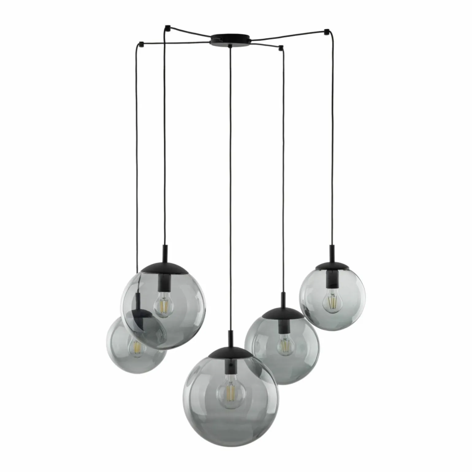 Flash Sale Lampa wisząca z grafitowymi kloszami TK 5382 ESME GRAPHITE | Kaja Żyrandole Nowoczesne