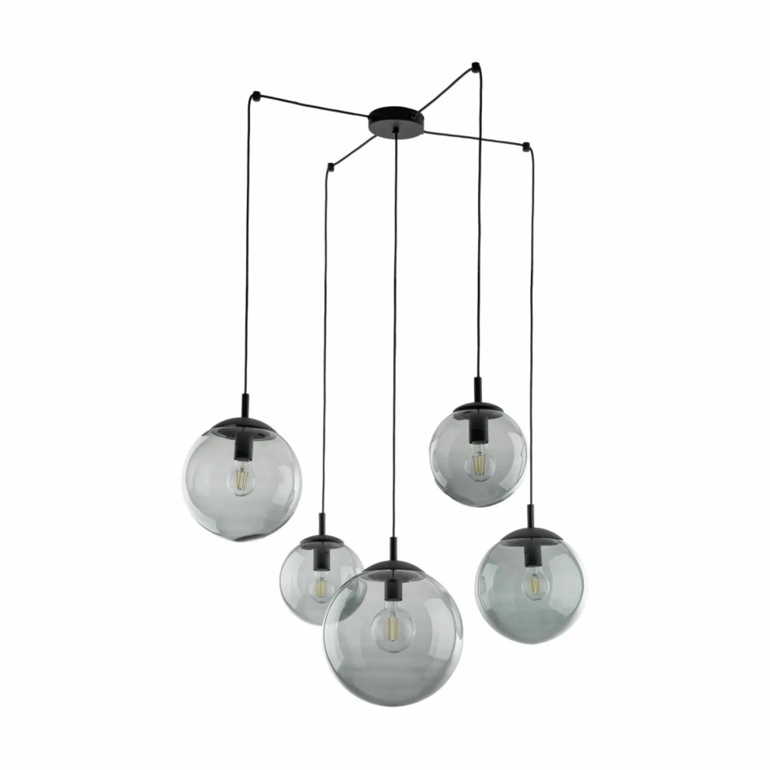 Flash Sale Lampa wisząca z grafitowymi kloszami TK 5382 ESME GRAPHITE | Kaja Żyrandole Nowoczesne