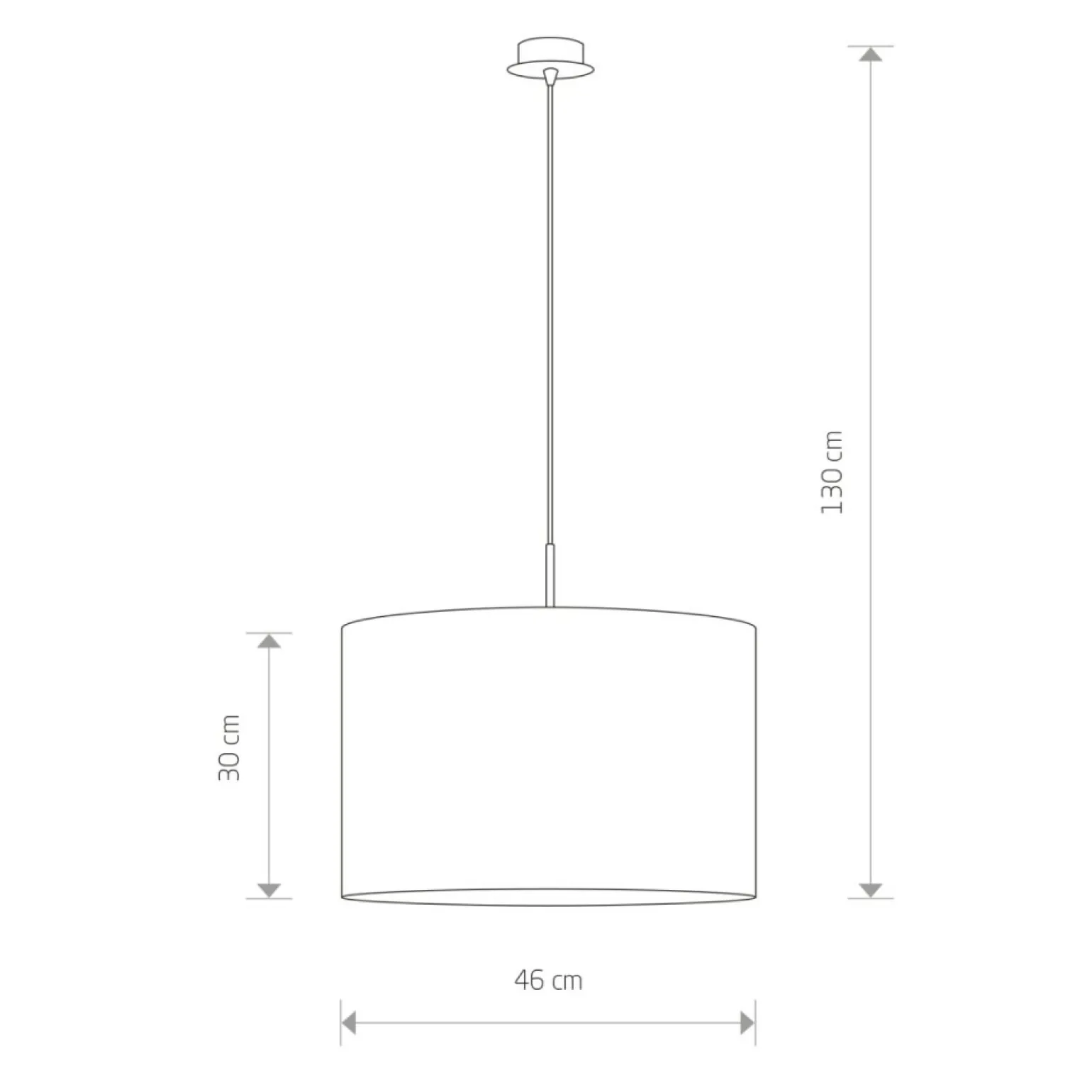 New Lampa wisząca z klasycznym, m abażurem 6816 ALICE | Kaja Żyrandole Nowoczesne