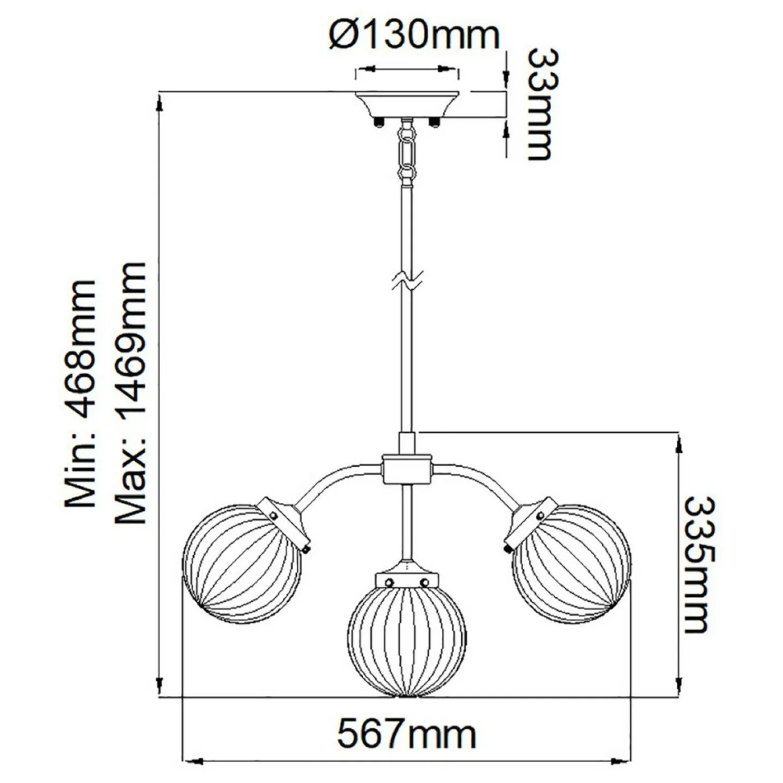 Outlet Lampa wisząca z kloszami, beżowa DL-COSMOS5 z serii COSMOS Żyrandole Nowoczesne