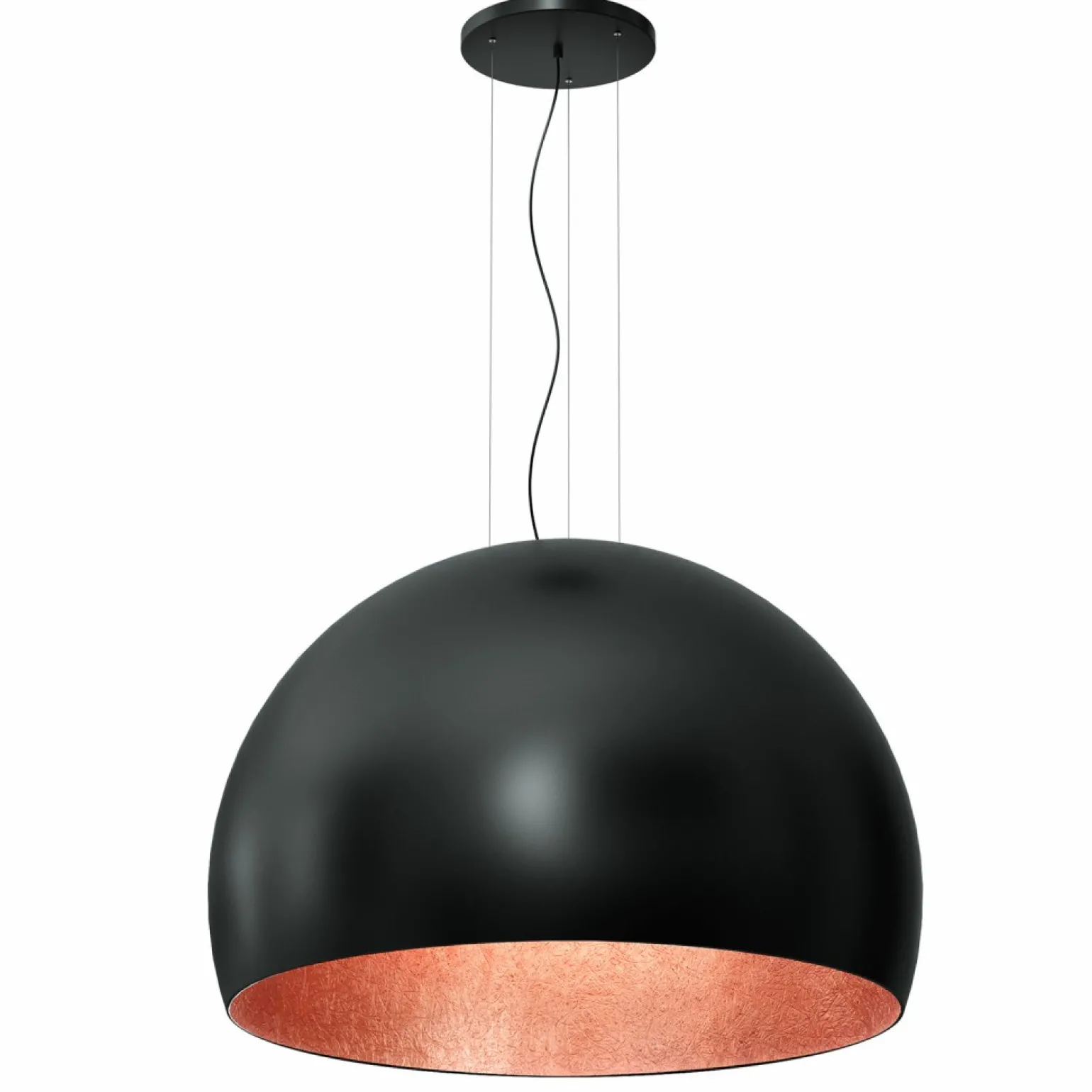 Best Sale Lampa wisząca z kloszem czarno-miedzianym LX 1627 z serii COMPO | Kaja Żyrandole Nowoczesne