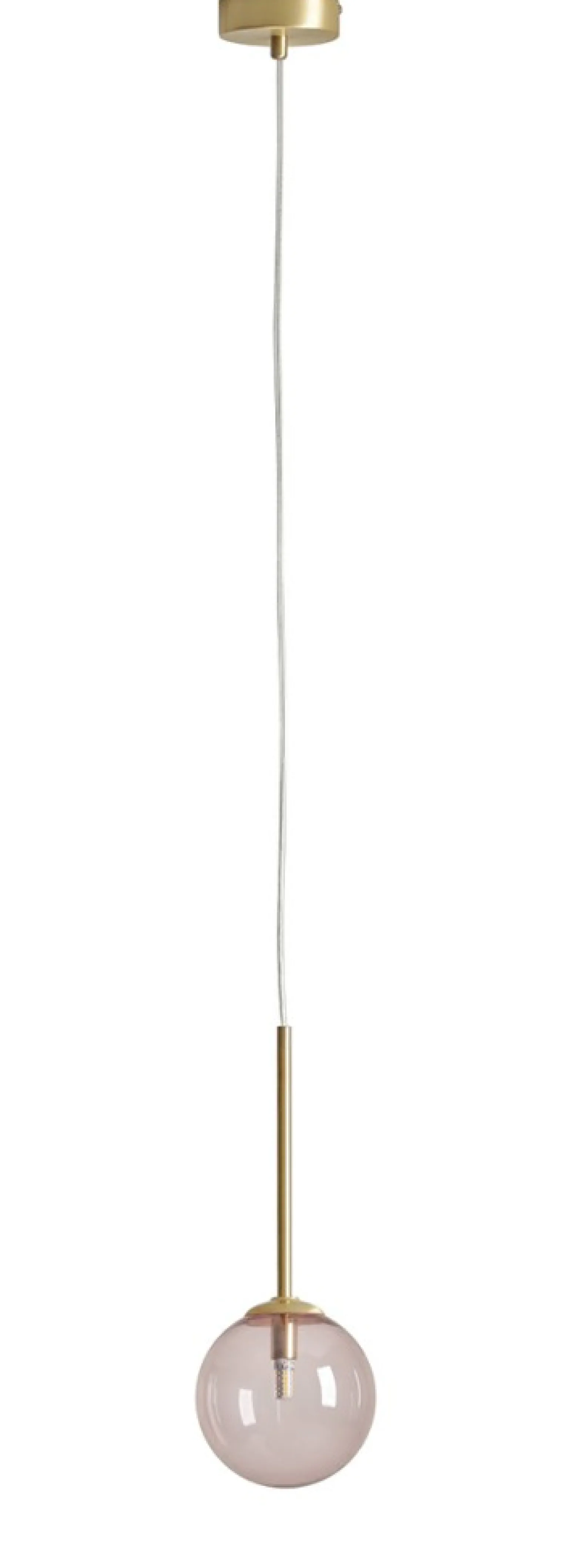 Best Sale Lampa wisząca z kloszem, kolor brudny róż 1119XXS40_BR z serii BOSSO Żyrandole Nowoczesne