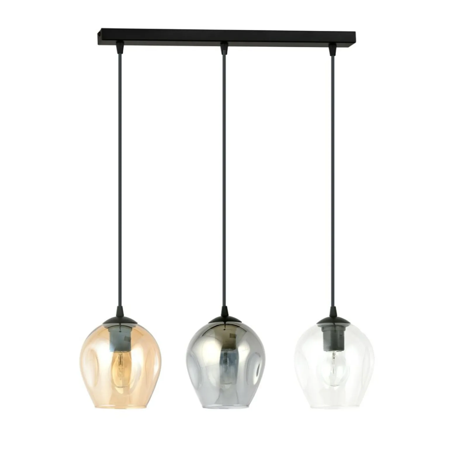 Best Sale Lampa wisząca z kolorowymi kloszami, nad stół 678/3 ISTAR | Kaja Żyrandole Nowoczesne