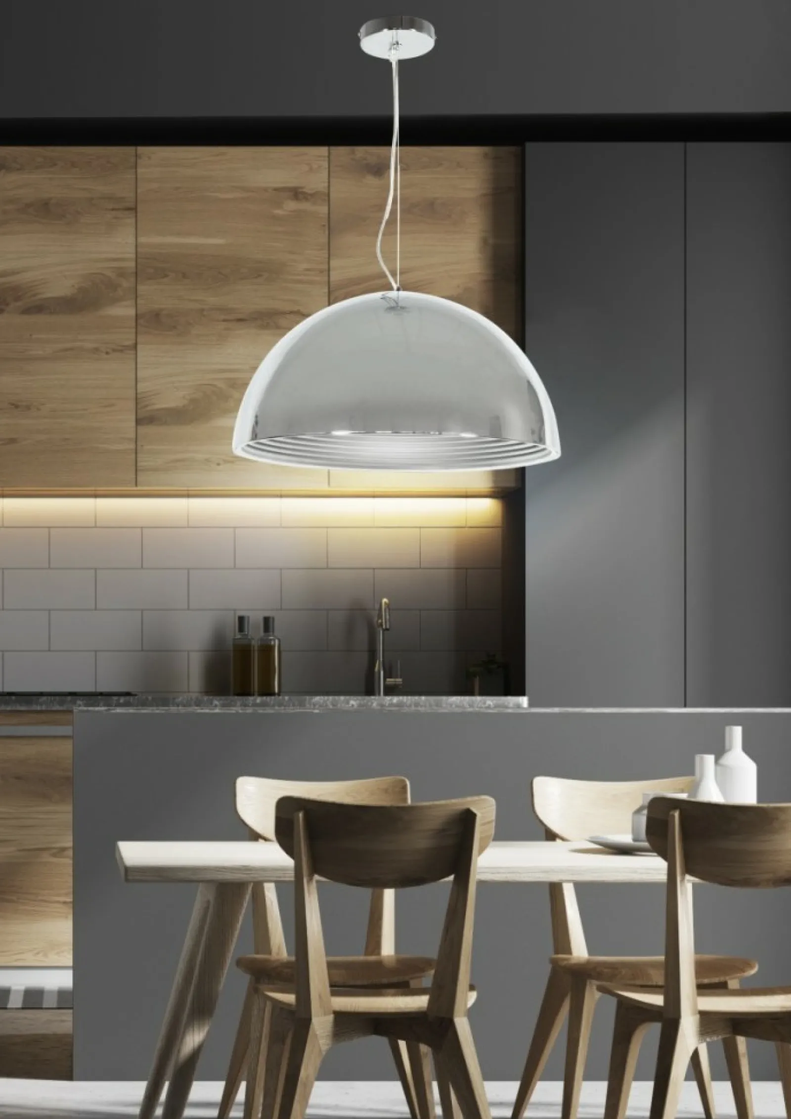 Sklep Kaja Lampa wisząca z kopułowym kloszem 31-26361 DORADA | Kaja Oświetlenie* Randole Tradycyjne