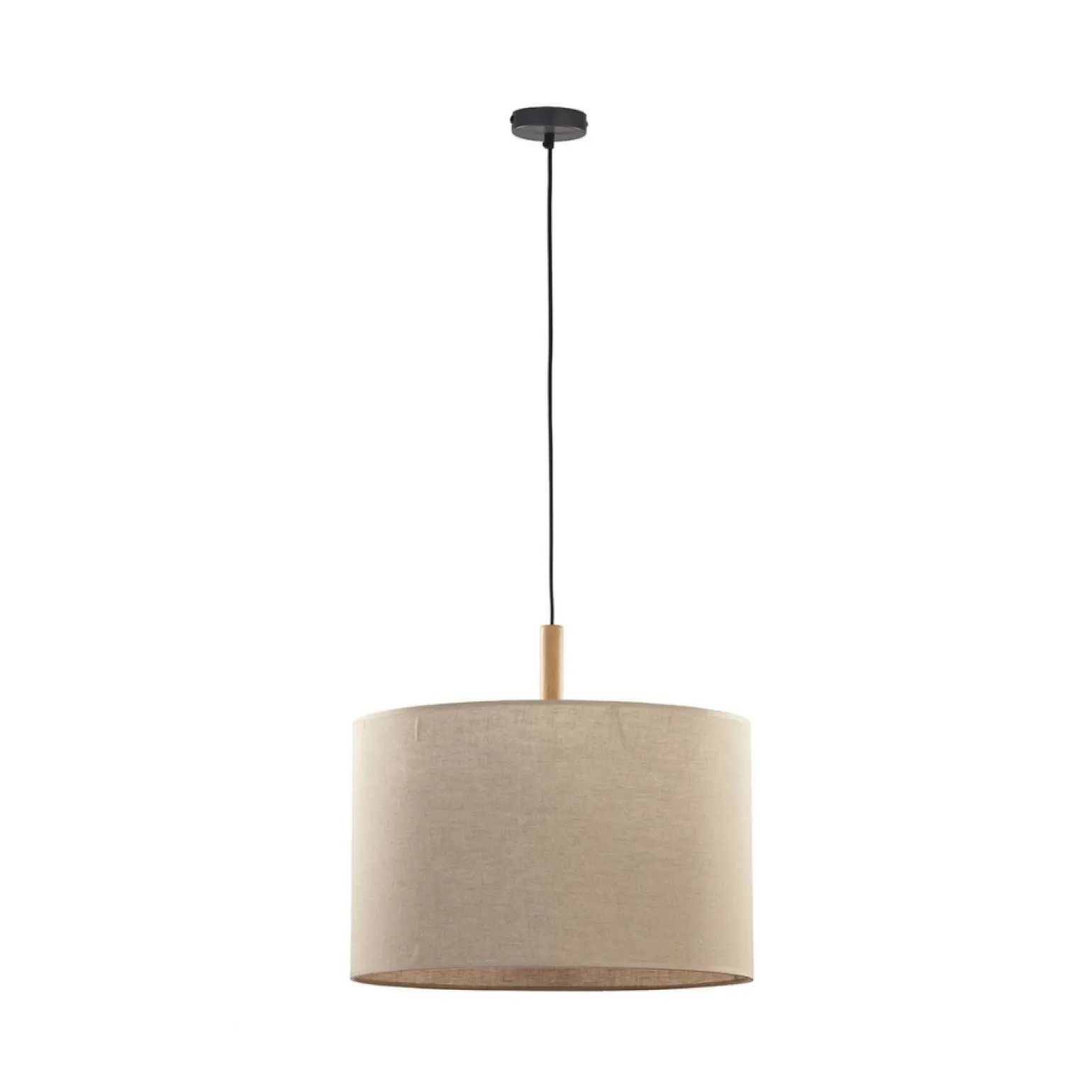 Cheap Lampa wisząca z lnianym abażurem TK 6107 DEVA | Kaja Oświetlenie Żyrandole Nowoczesne