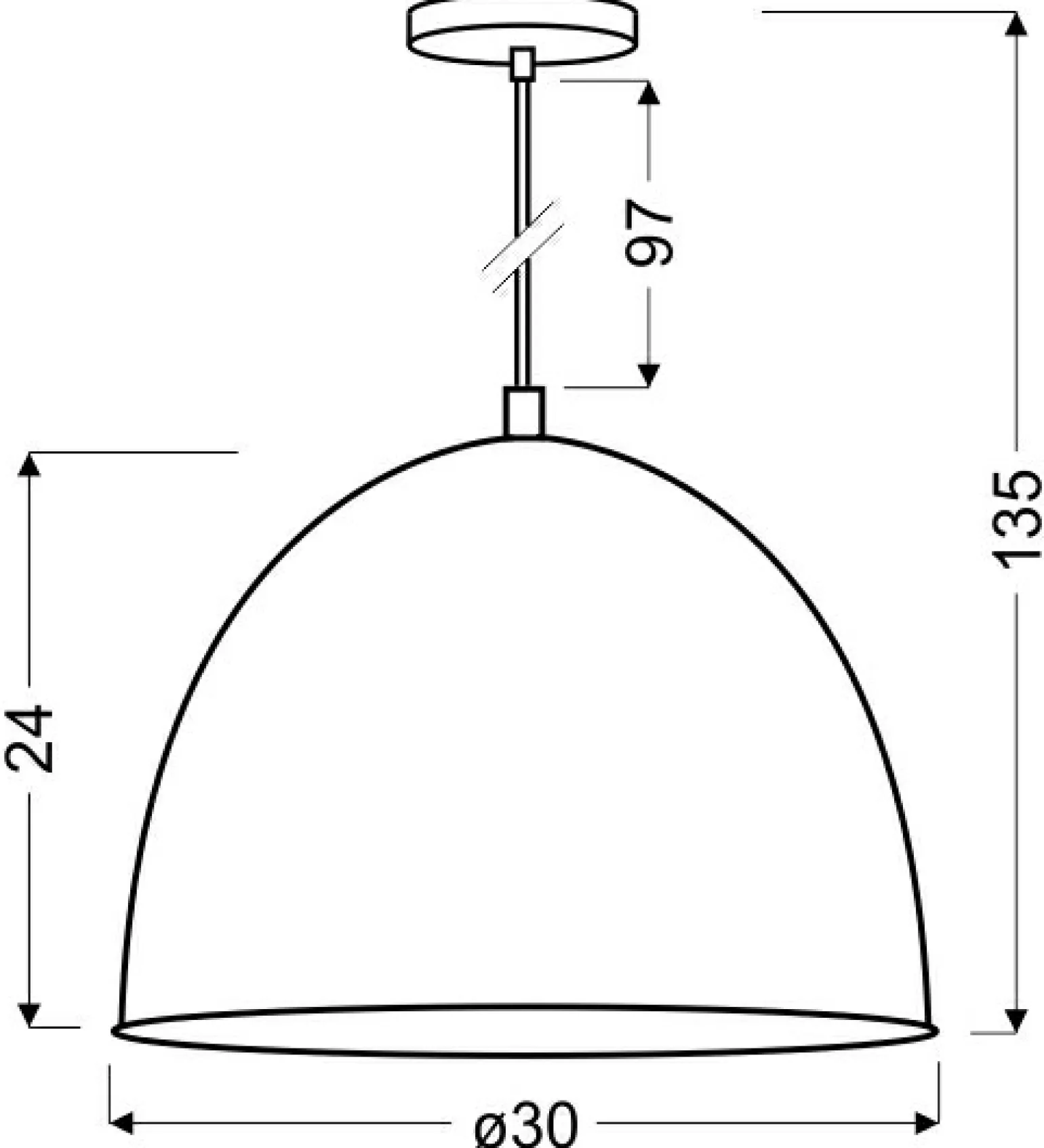 Clearance Lampa wisząca z loftowym kloszem 31-43160 PATCH | Kaja Oświetlenie Żyrandole Nowoczesne