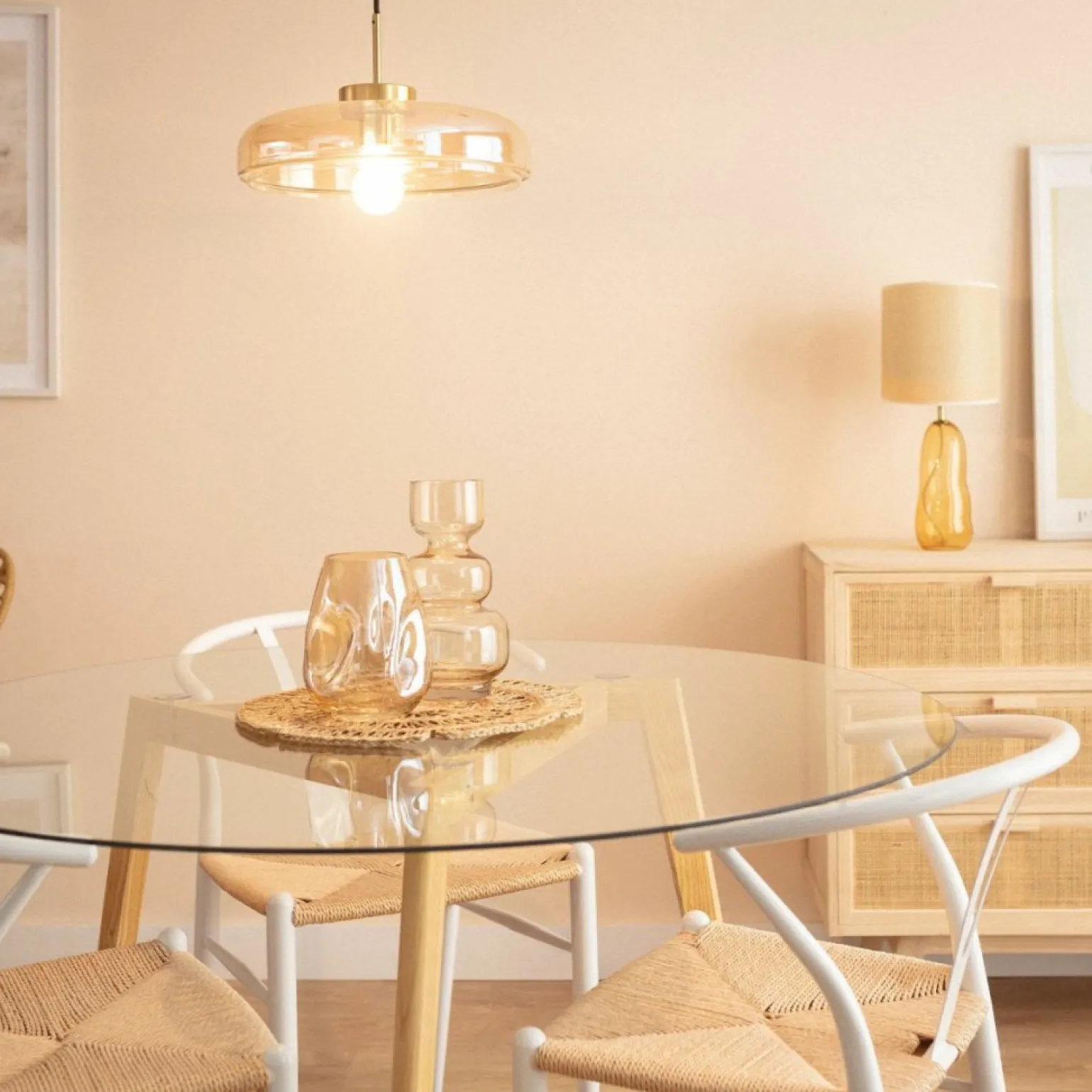 Fashion Lampa wisząca z miodowym kloszem ABR-SLWA-E27 ARTEL | Kaja Oświetlenie Żyrandole Nowoczesne