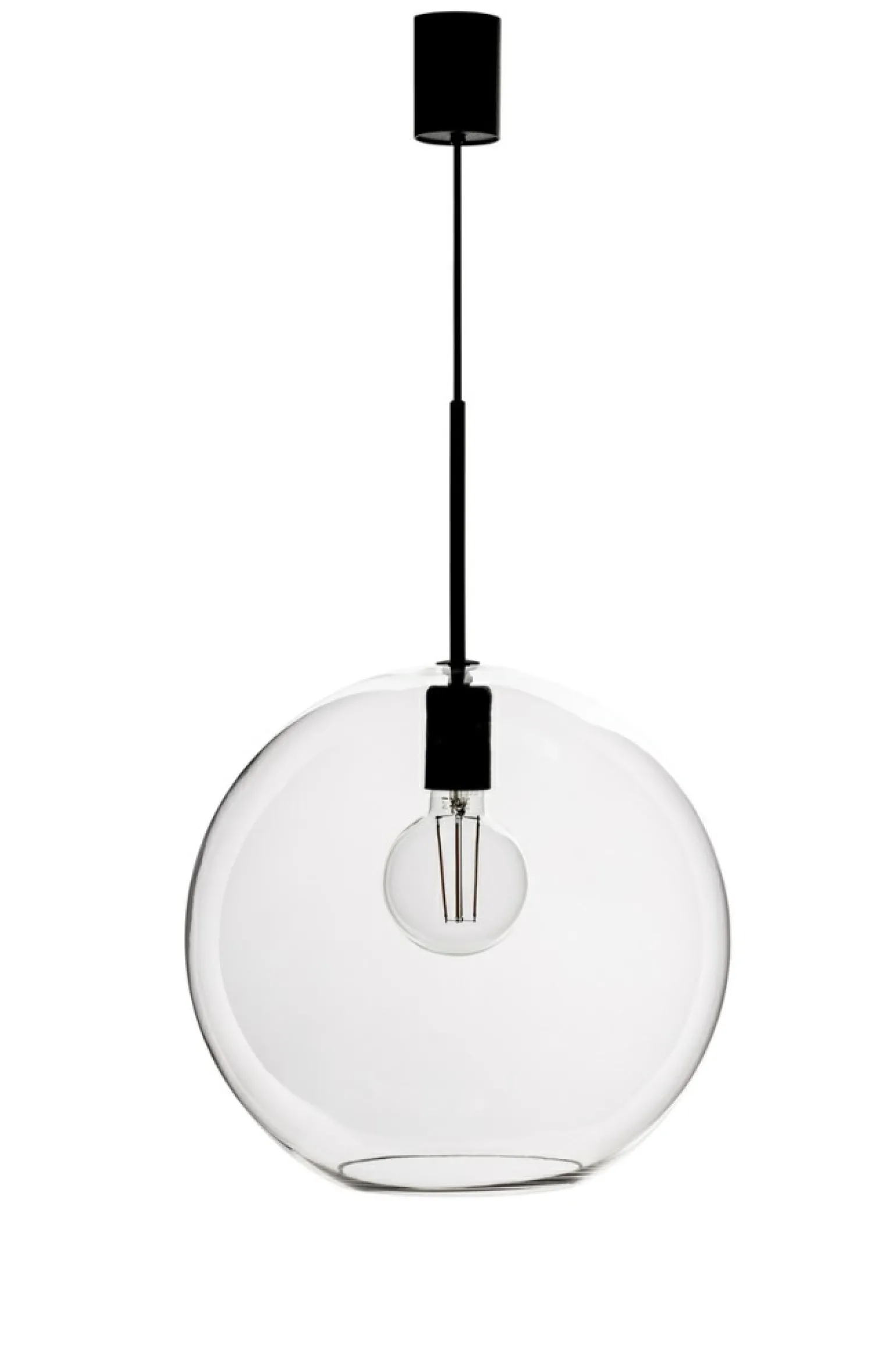 Online Lampa wisząca z okrągłym kloszem ⌀35cm 108507 z serii PATERA | Kaja Żyrandole Nowoczesne