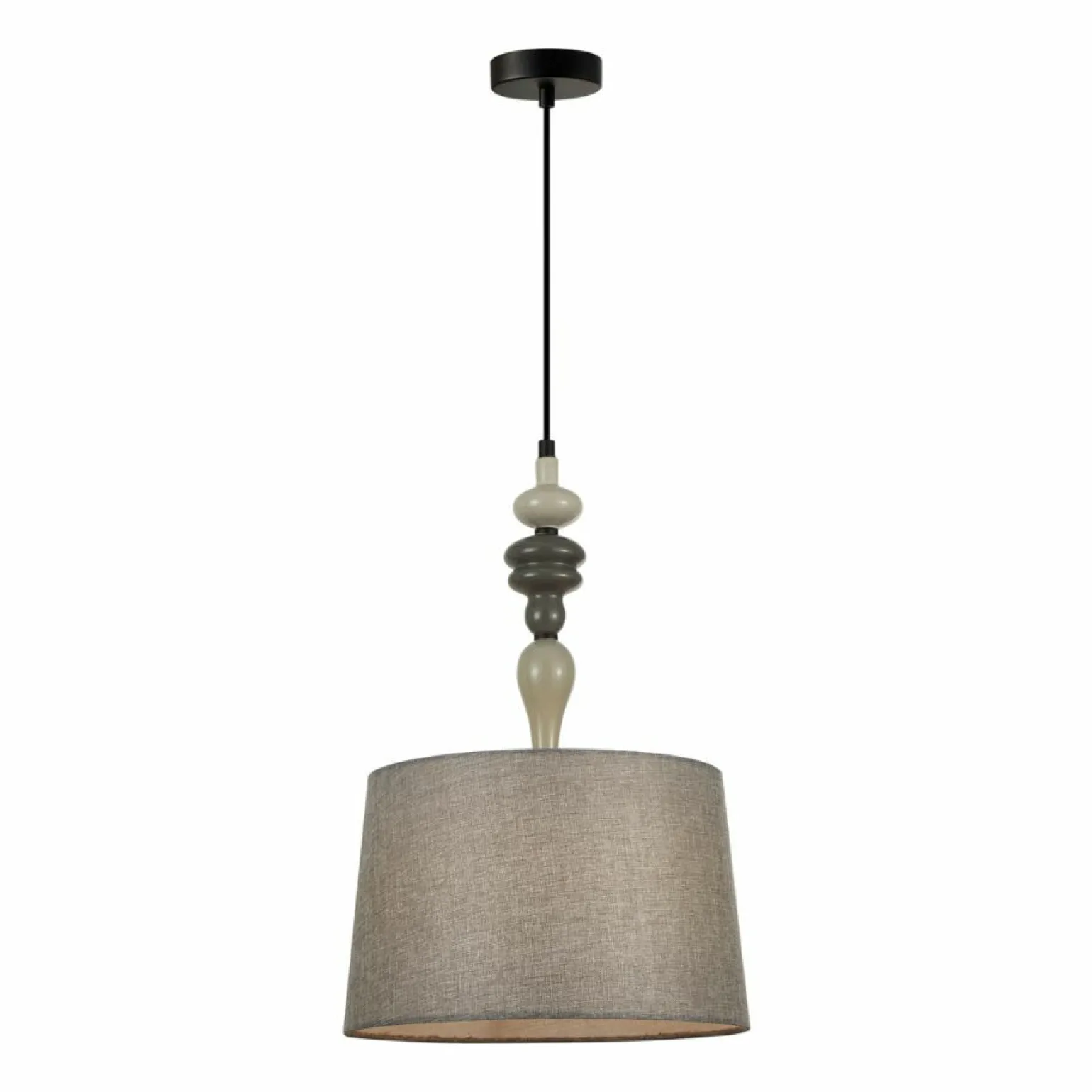 Hot Lampa wisząca z ozdobami na przewodzie PND-22374A-BK NEROM | Kaja Żyrandole Nowoczesne