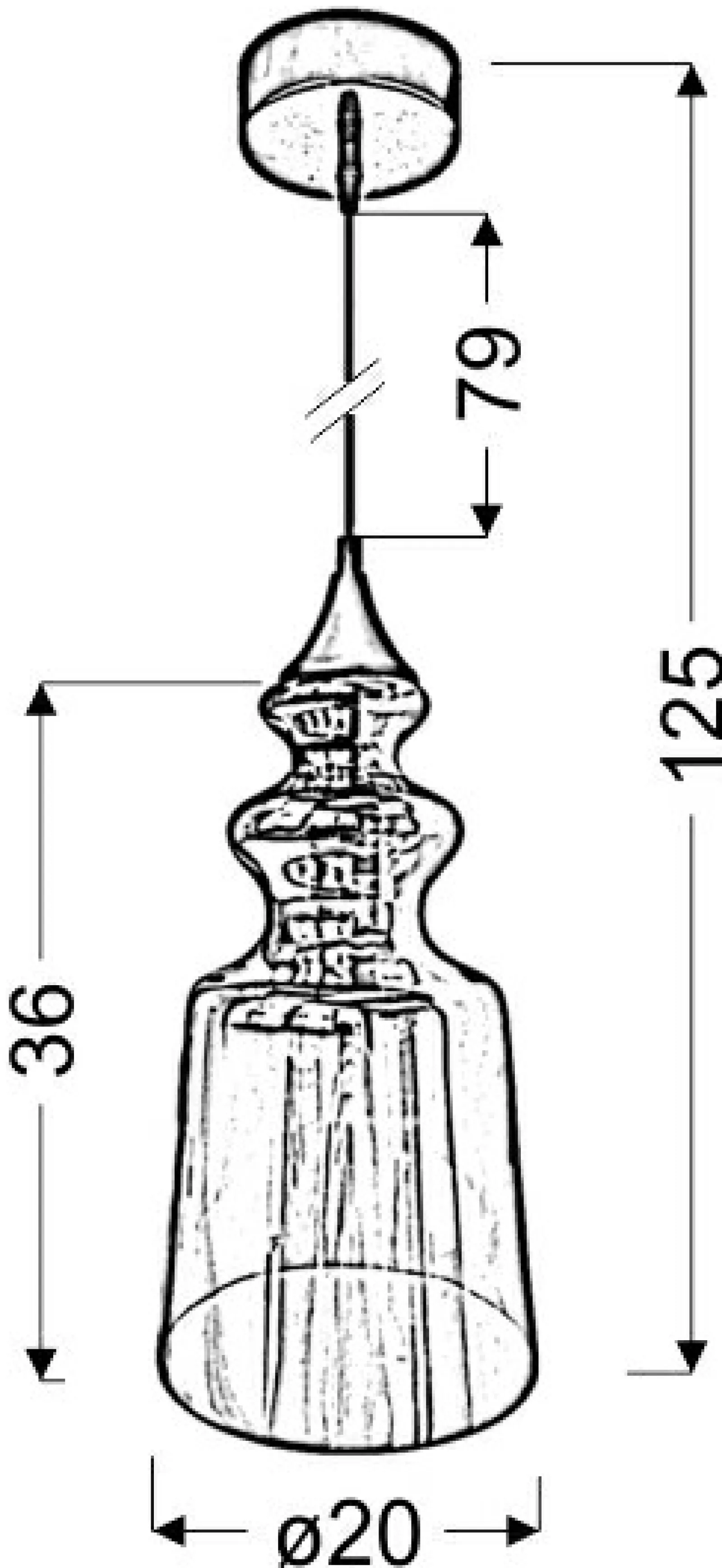 Sklep Kaja Lampa wisząca z ozdobnym kloszem 31-51837 OXELO | Kaja Oświetlenie* Randole Tradycyjne