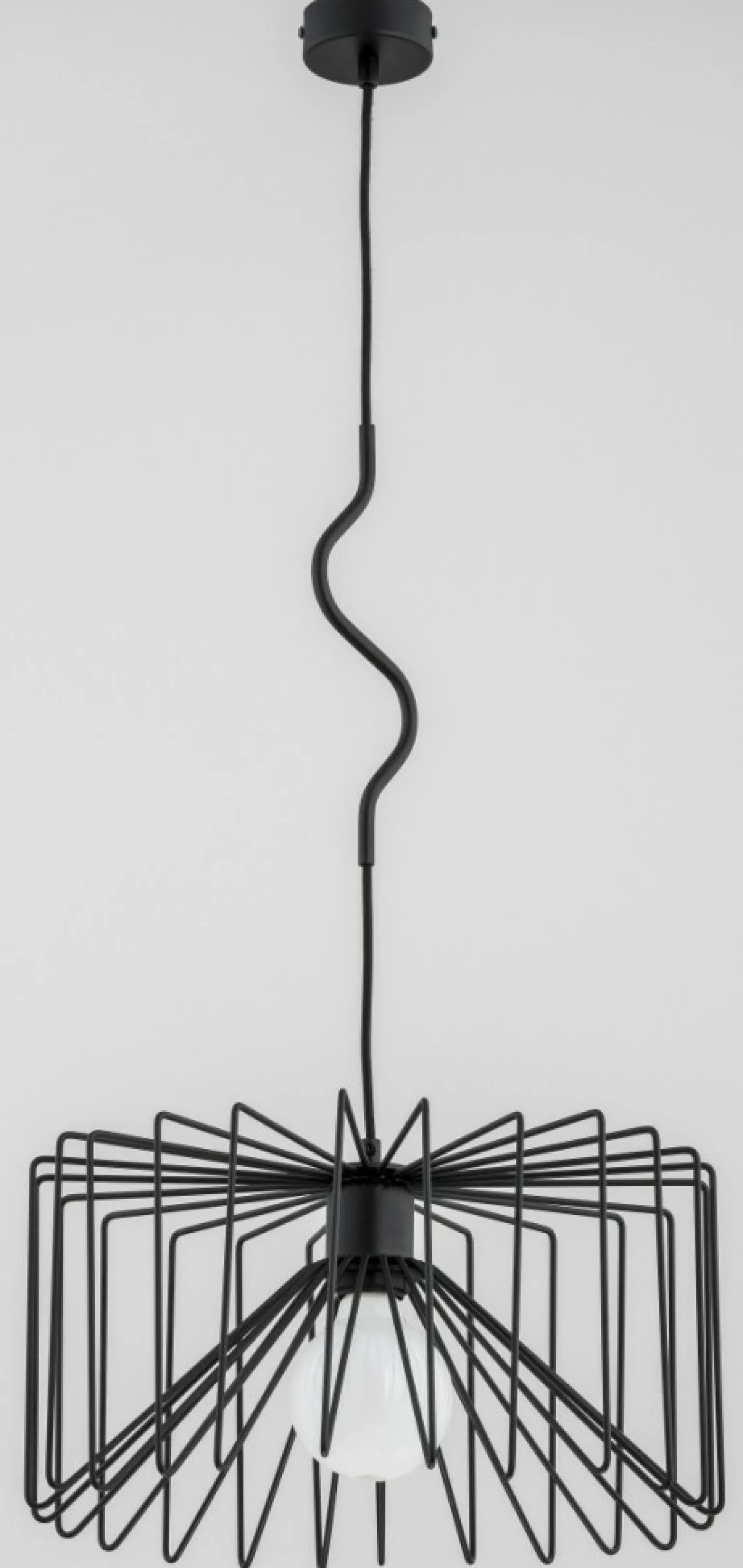 Shop Lampa wisząca z ozdobnym kloszem z drutu AL 60596 | Kaja Żyrandole Nowoczesne