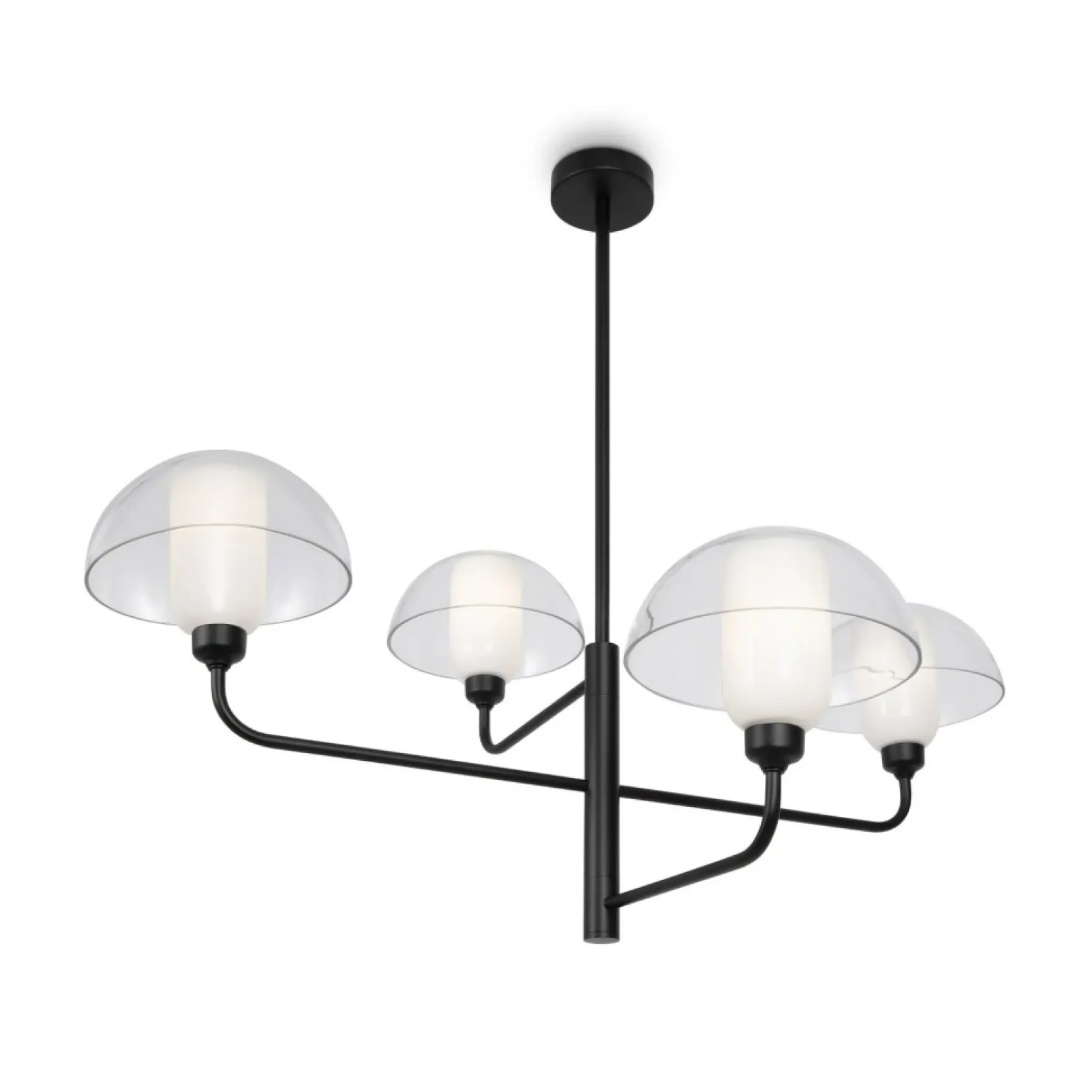 Flash Sale Lampa wisząca z półkolistymi kloszami MOD177PL-04B z serii MEMORY Żyrandole Nowoczesne