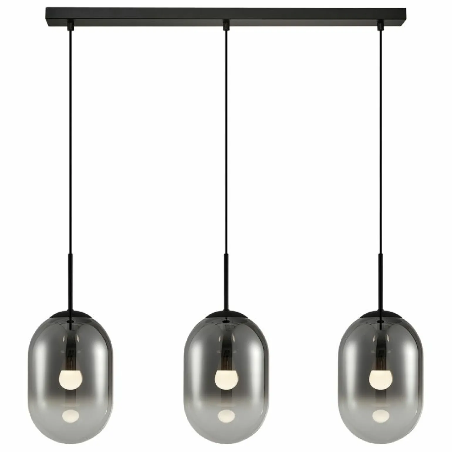 Shop Lampa wisząca z podłużnymi, dymionymi kloszami ML0321 ALIAS | Kaja Żyrandole Nowoczesne