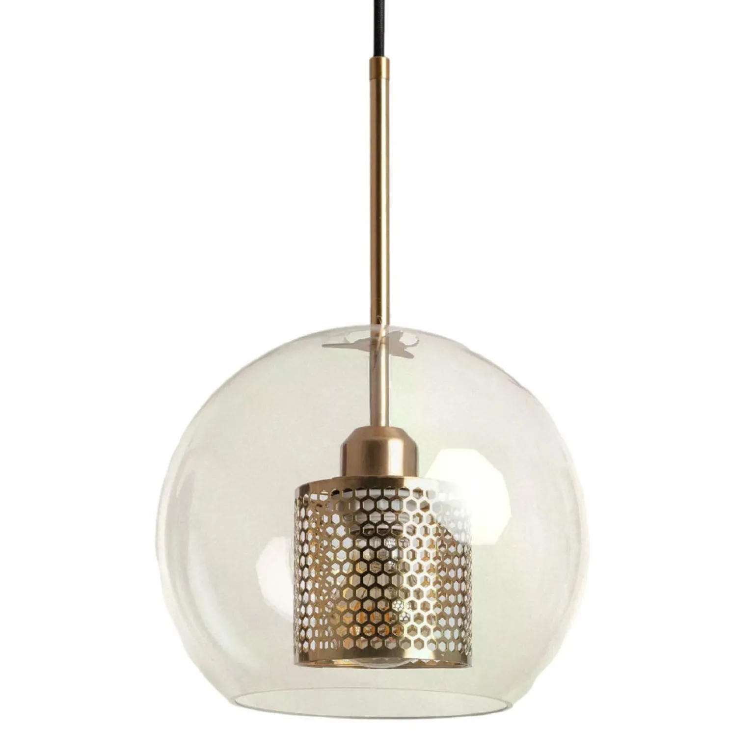 New Lampa wisząca z podwójnym kloszem ABR-Z0N-E27 NOBILE | Kaja Żyrandole Nowoczesne