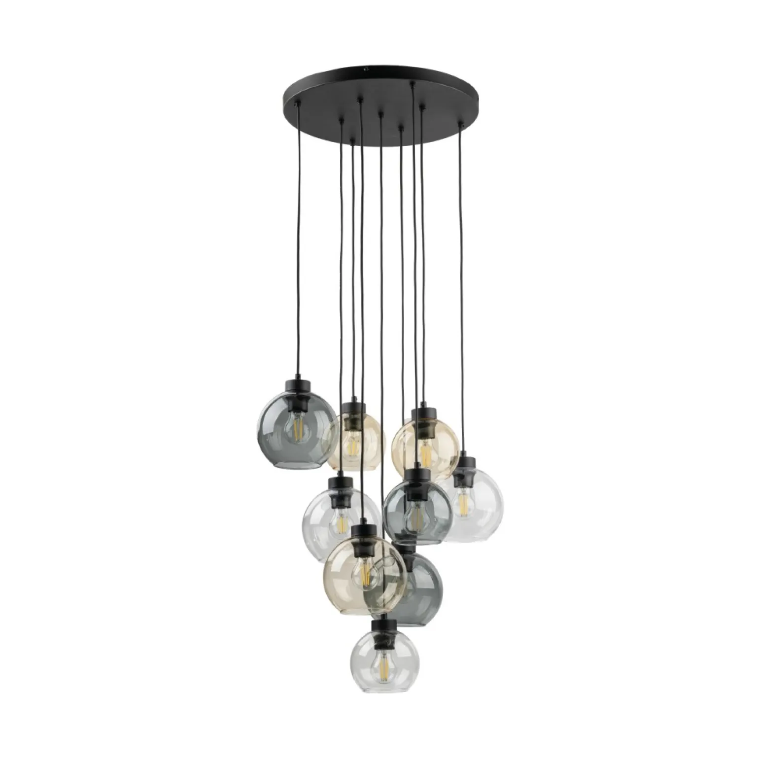Clearance Lampa wisząca z różnokolorowymi kloszami TK 10247 CUBUS MIX | Kaja Żyrandole Nowoczesne