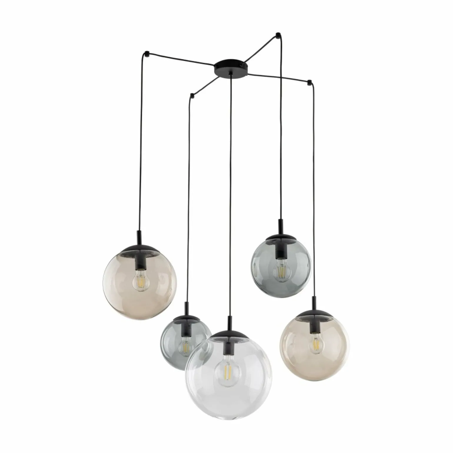 Sale Lampa wisząca z różnokolorowymi kloszami TK 4796 ESME | Kaja Żyrandole Nowoczesne