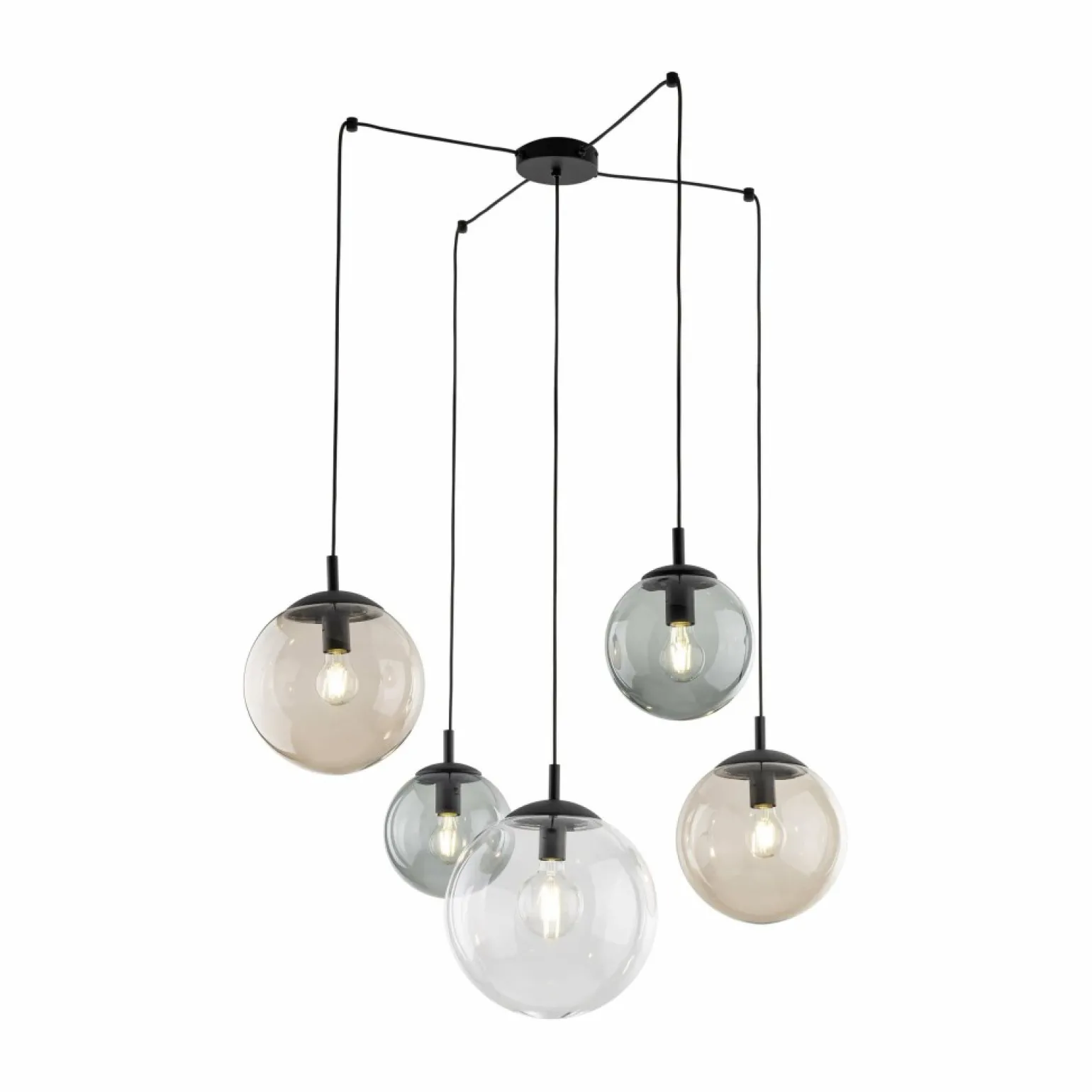 Sale Lampa wisząca z różnokolorowymi kloszami TK 4796 ESME | Kaja Żyrandole Nowoczesne
