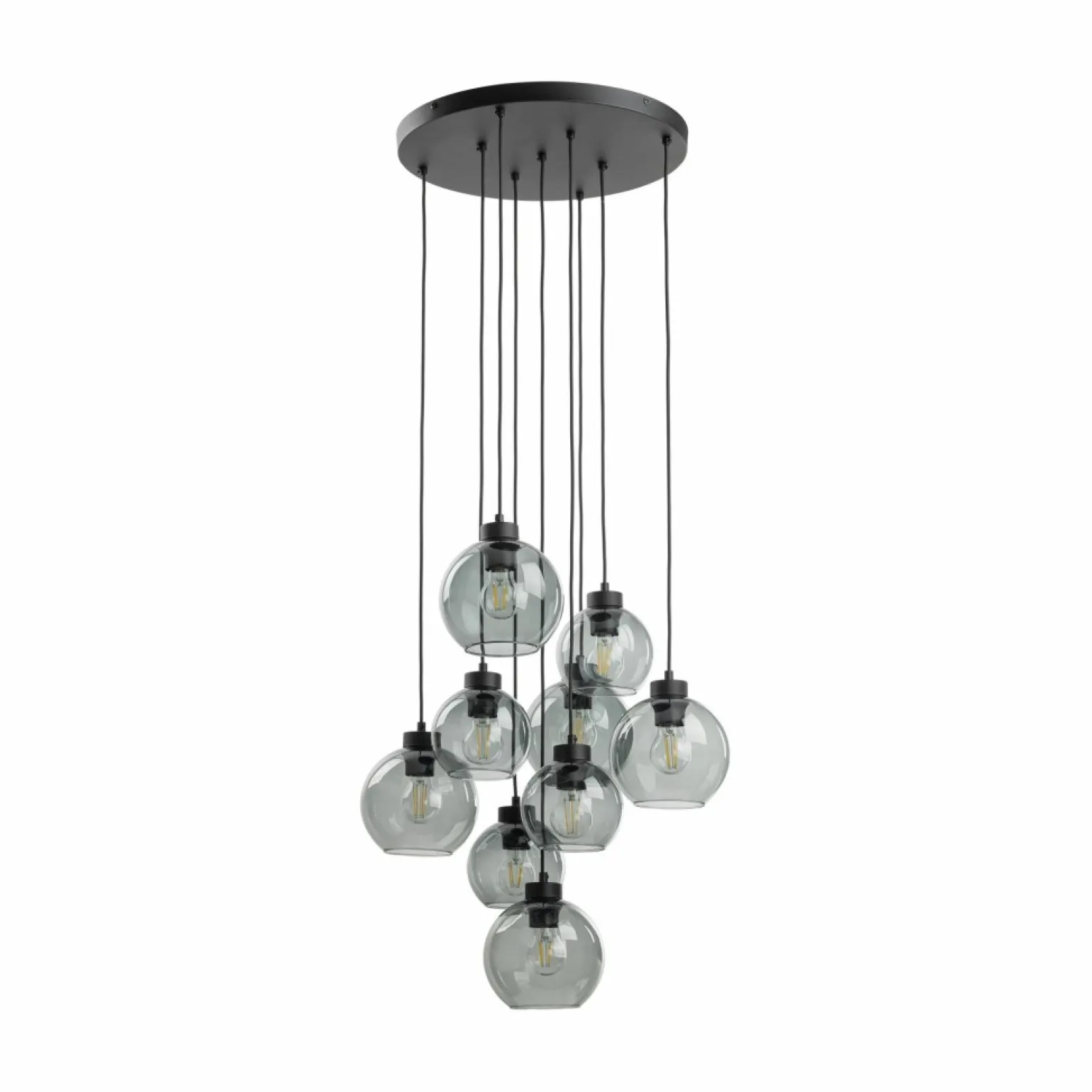 Store Lampa wisząca z różnymi kloszami TK 10208 CUBUS GRAPHITE | Kaja Żyrandole Nowoczesne