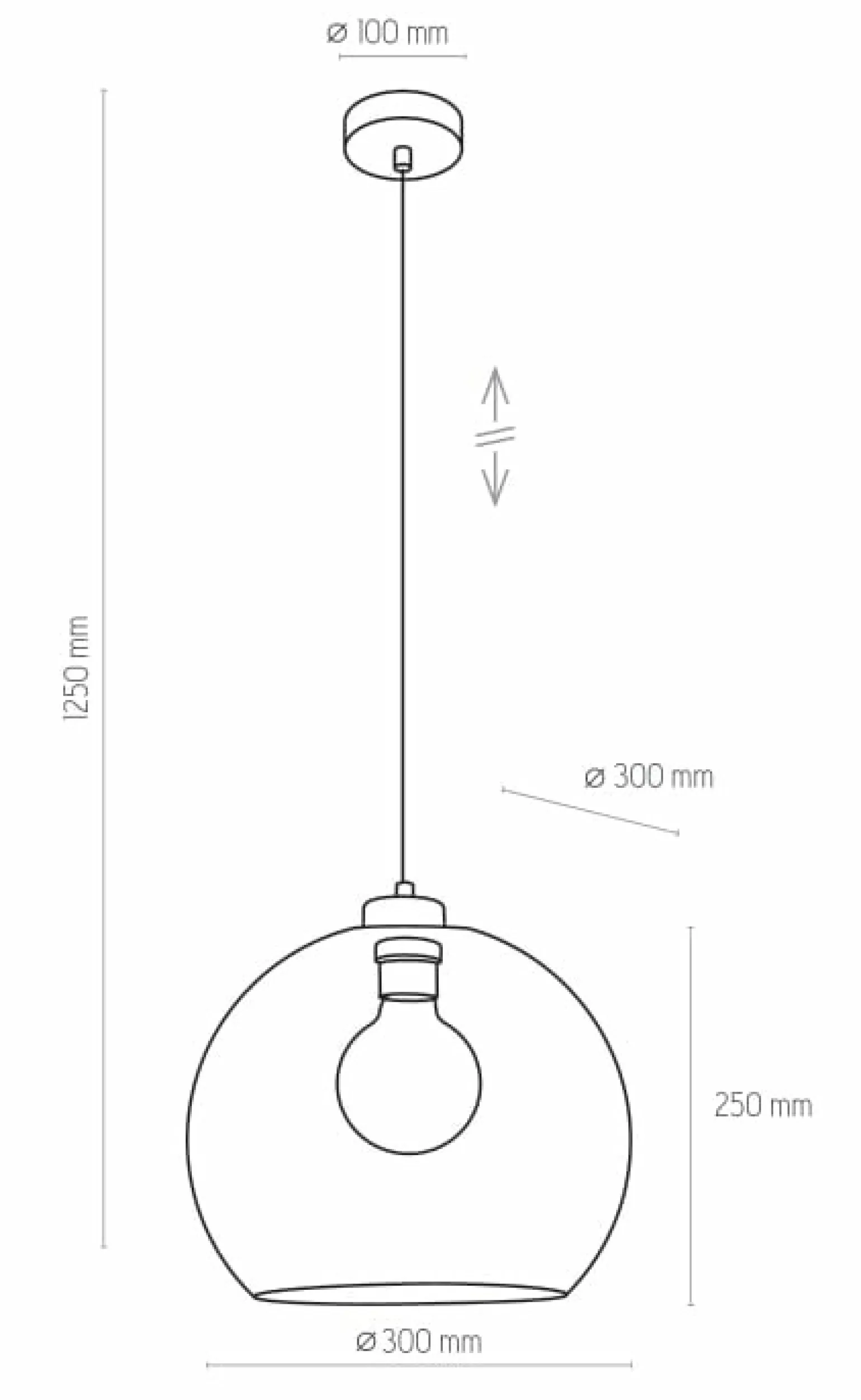 Clearance Lampa wisząca z różowym, okrągłym kloszem TK 2764 CUBUS | Kaja Żyrandole Nowoczesne