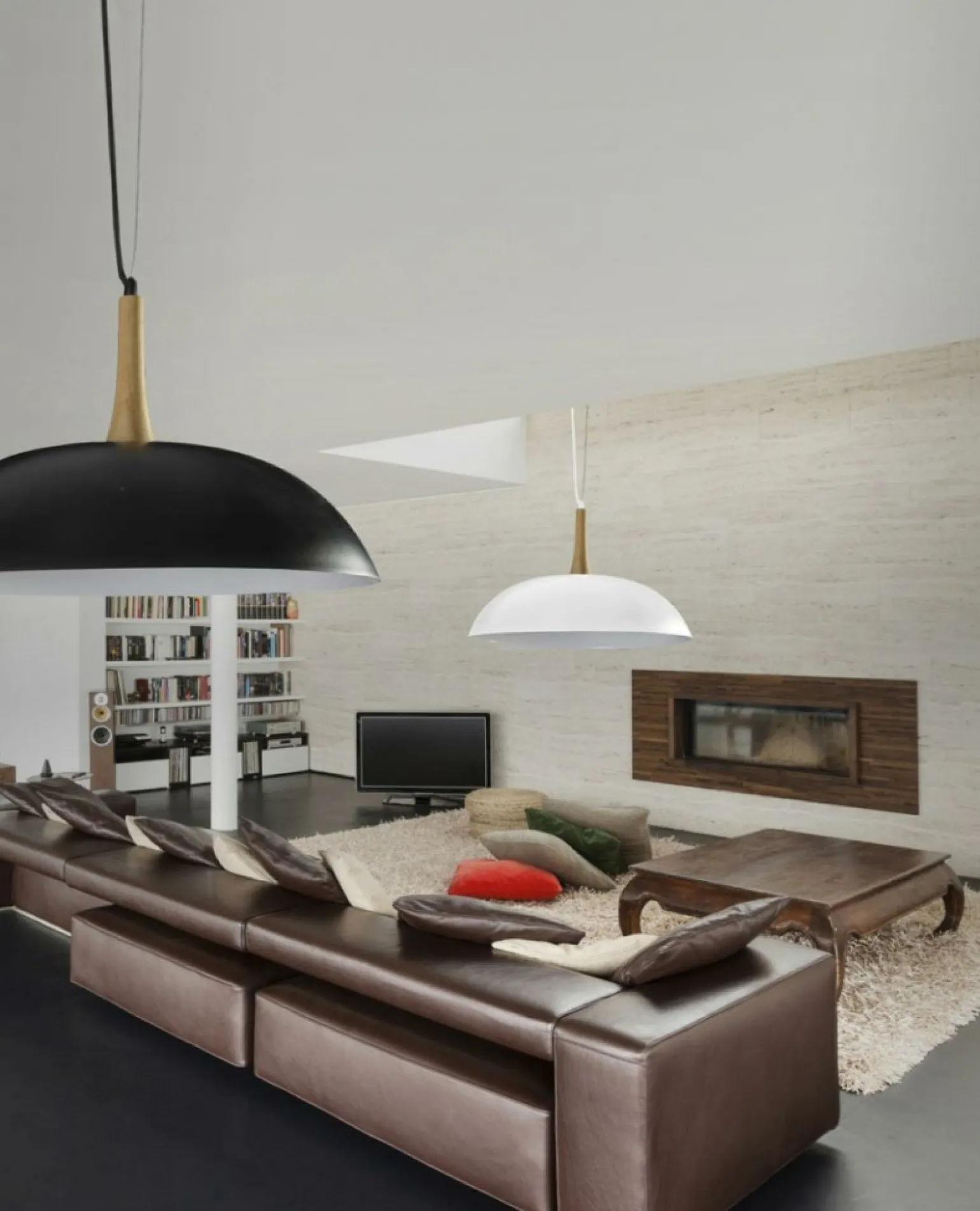 Best Sale Lampa wisząca z szerokim, m kloszem AZ1335 PERUGIA | Kaja Żyrandole Nowoczesne