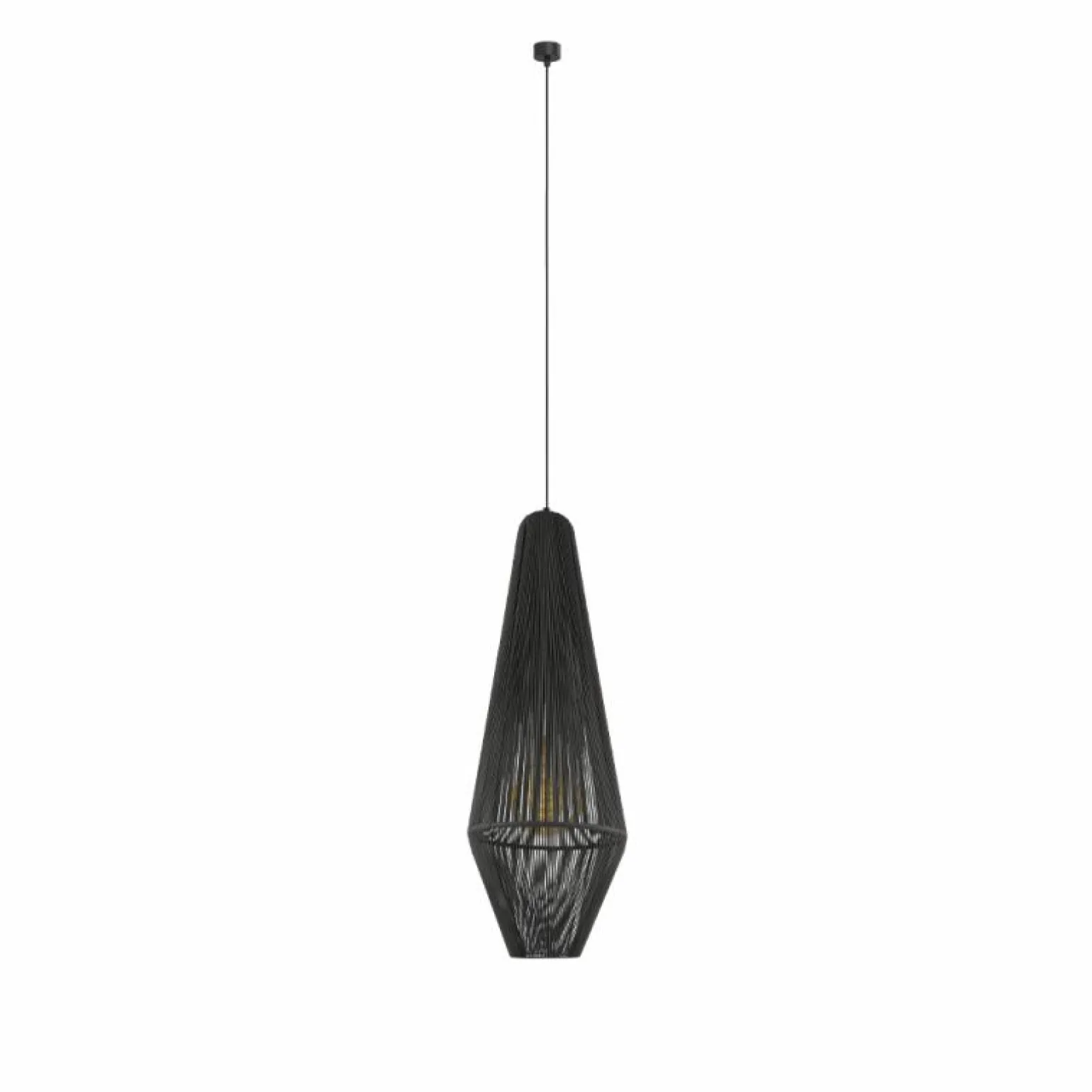 Flash Sale Lampa wisząca ze smukłym, plecionym abażurem ANT 5126 HAGATA | Kaja Żyrandole Nowoczesne