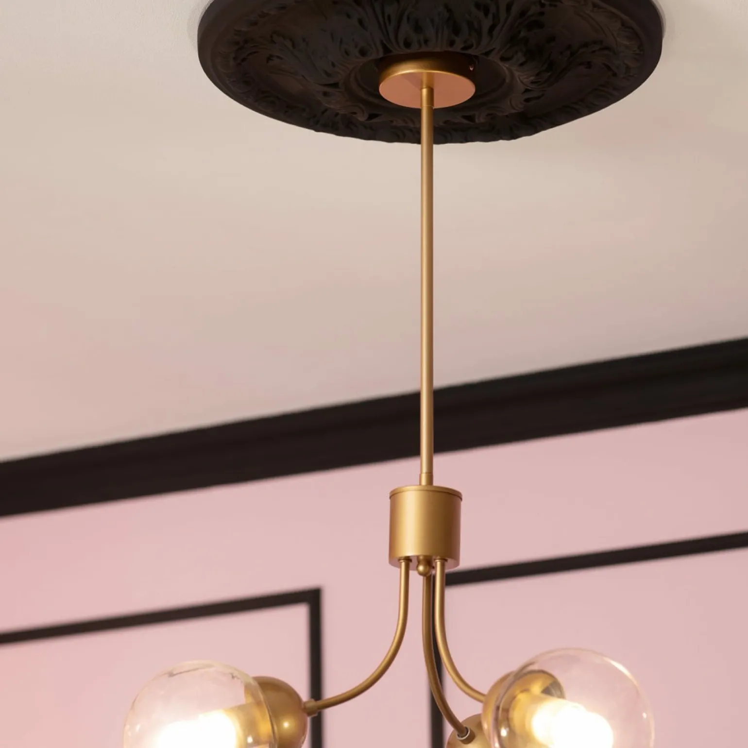 Sale Lampa wisząca ze szklanymi kloszami ABR-LWZK-3XE27 TEMIDA | Kaja Żyrandole Nowoczesne
