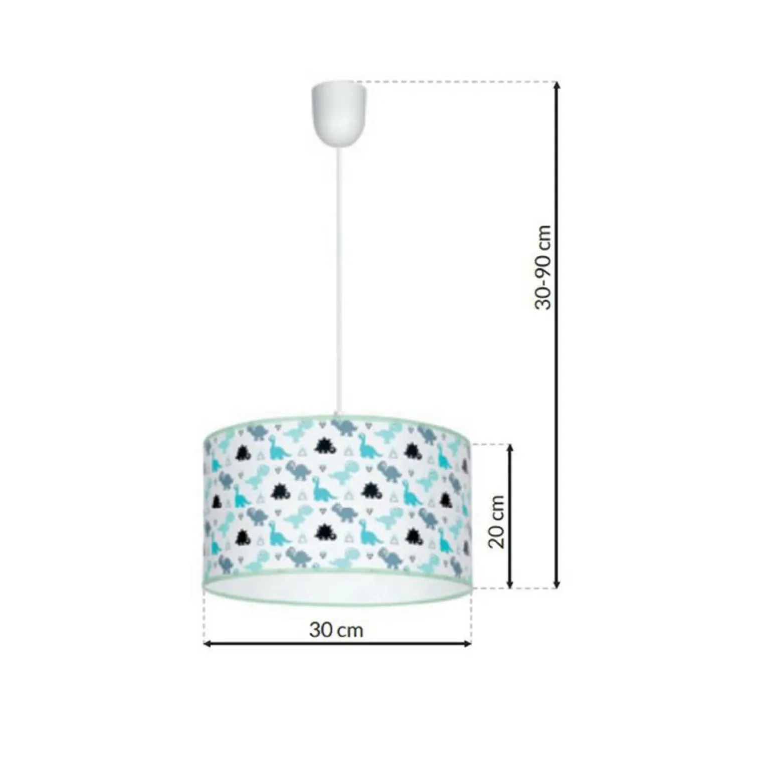 Best Sale Lampa wisząca ze wzorem do pokoju dziecięcego MLP4951 z serii DINO | Kaja Oświet Żyrandole Nowoczesne