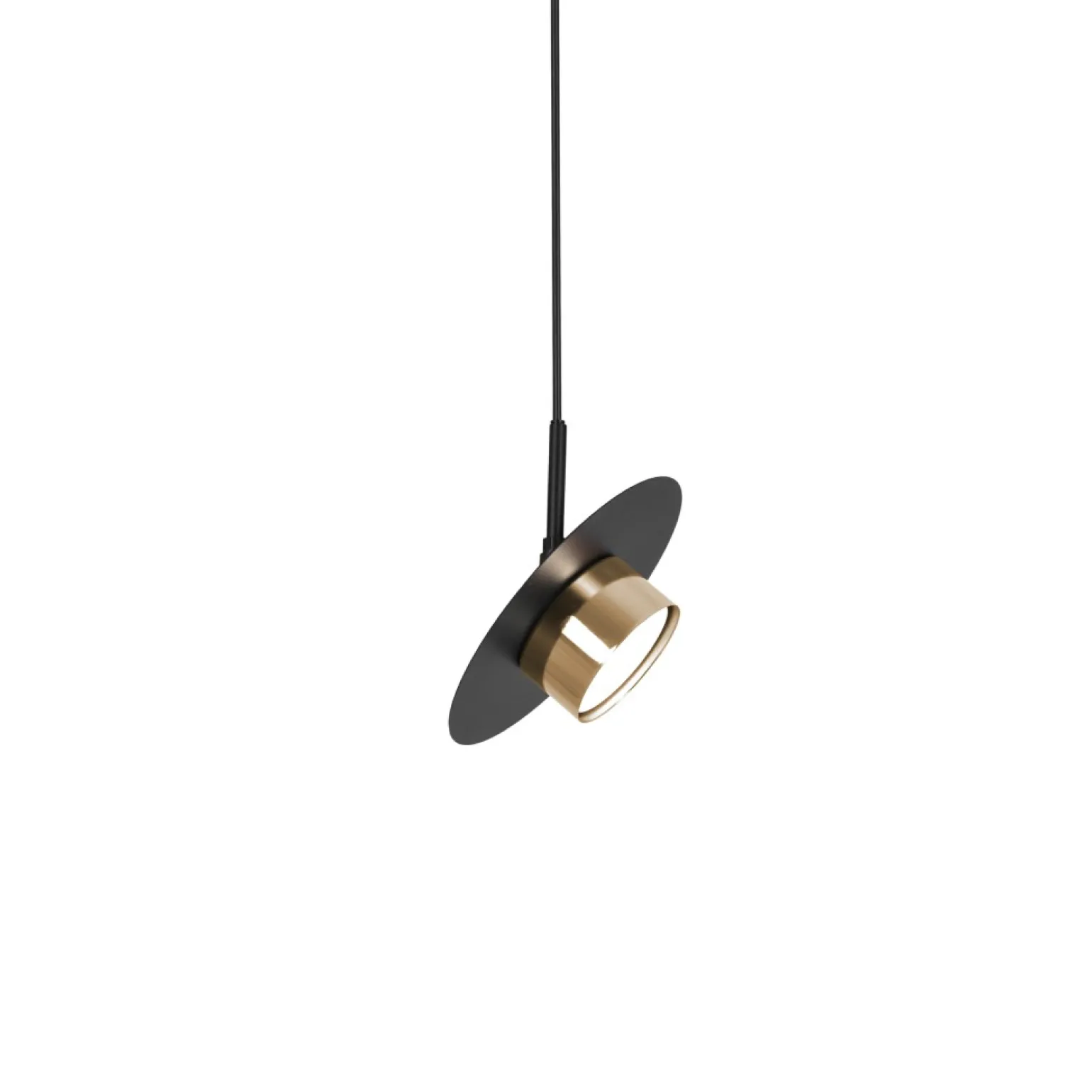 Shop Lampa wisząca ze złotą oprawką na żarówkę GX53 K-5455 z serii BURGAS Żyrandole Nowoczesne