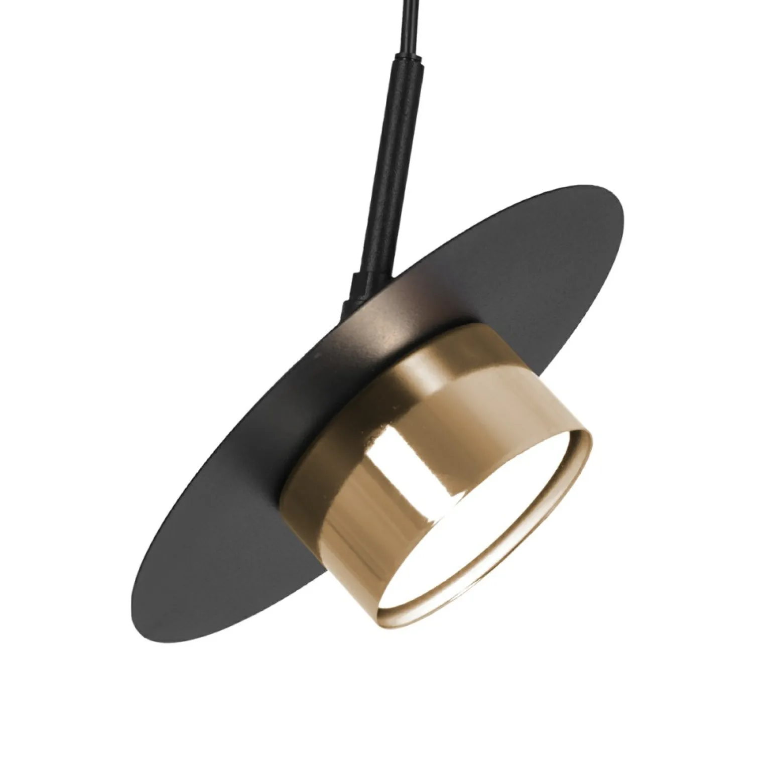 Shop Lampa wisząca ze złotą oprawką na żarówkę GX53 K-5455 z serii BURGAS Żyrandole Nowoczesne