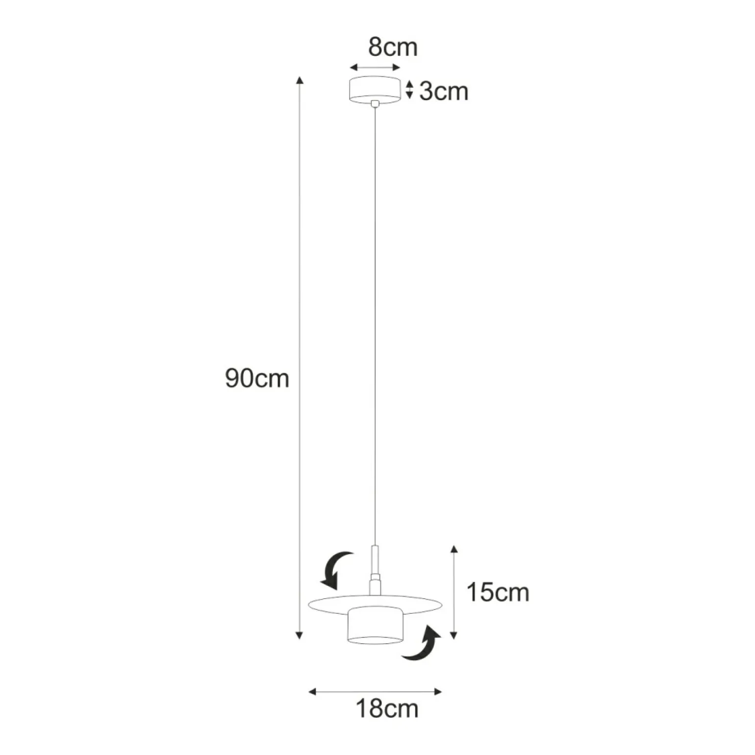 Shop Lampa wisząca ze złotą oprawką na żarówkę GX53 K-5455 z serii BURGAS Żyrandole Nowoczesne