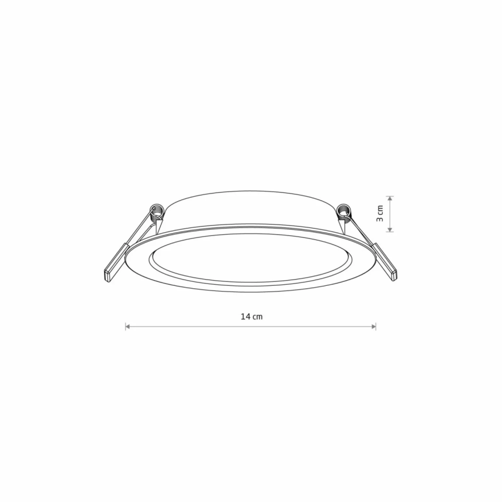 Sklep Kaja Lampa wpustowa neutralne światło ⌀14cm 4000K 10538 MYKONOS LED | Kaja* Lampy Led | Oprawy Podtynkowe