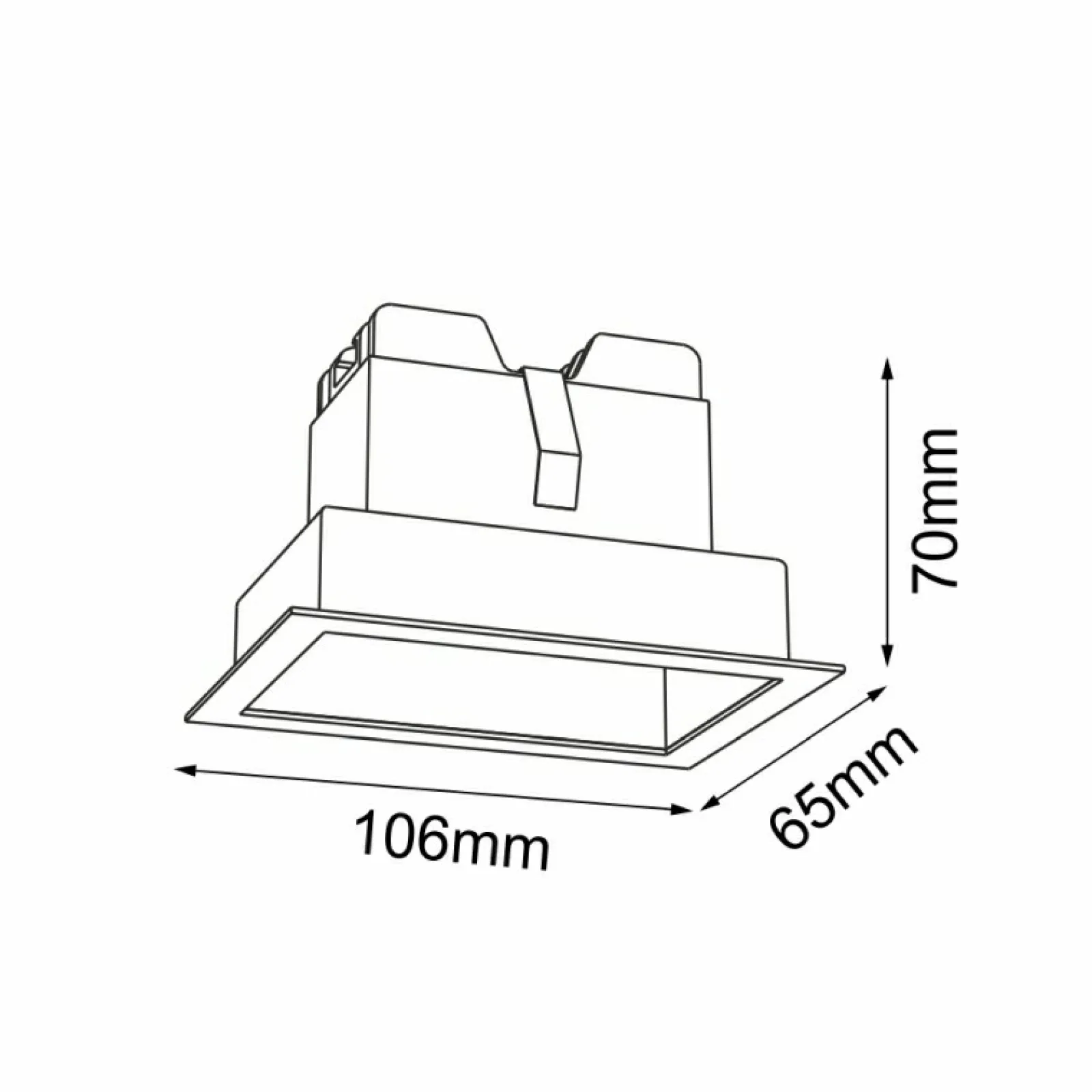 Sklep Kaja Lampa wpuszczana, światło LED 4W 4000K ANT 3043 A-GLARE | Kaja* Lampy Led | Oprawy Podtynkowe