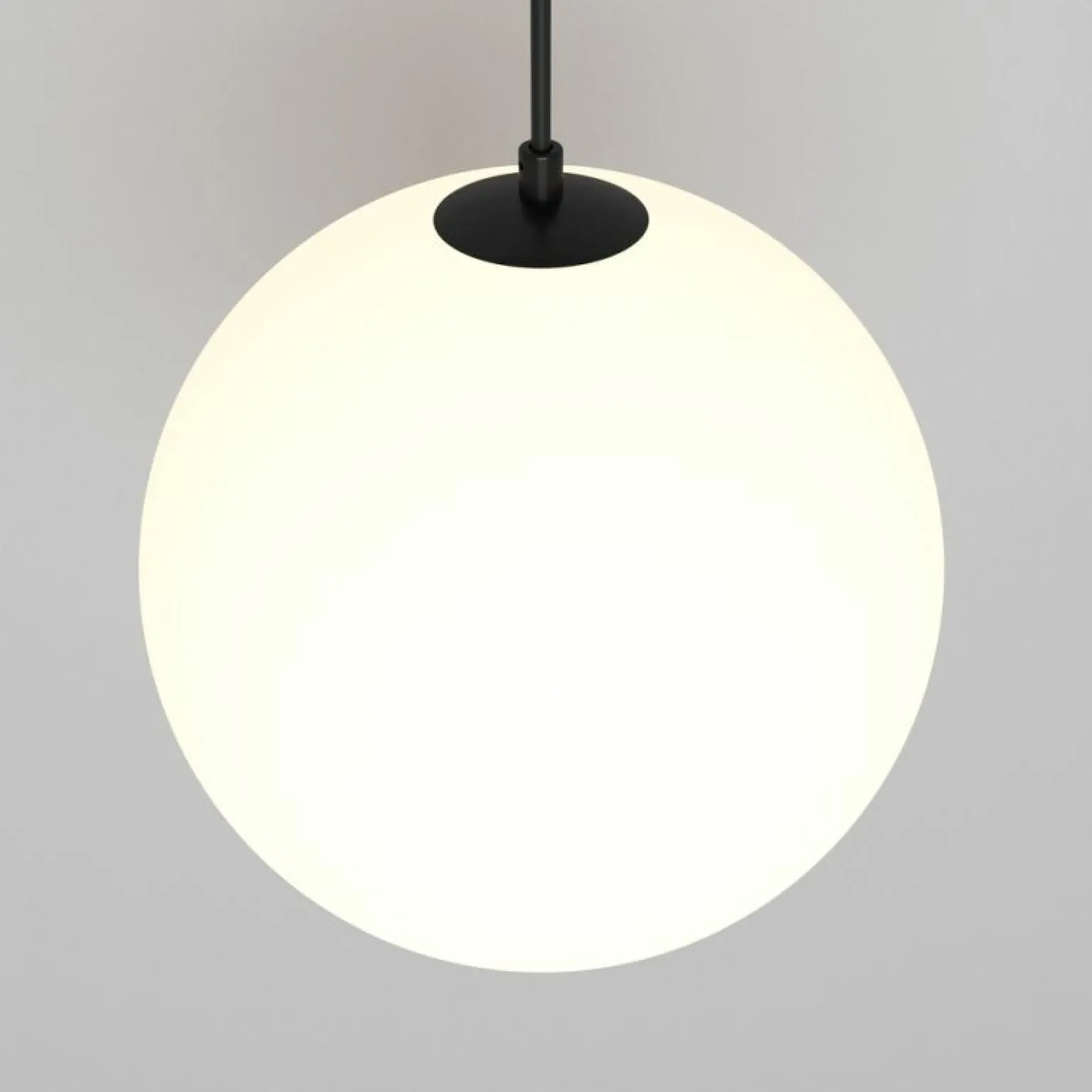 Outlet Lampa z białym kloszem LED 3000K ⌀20cm P039PL-5W3K-20-B z serii LUNA Żyrandole Nowoczesne