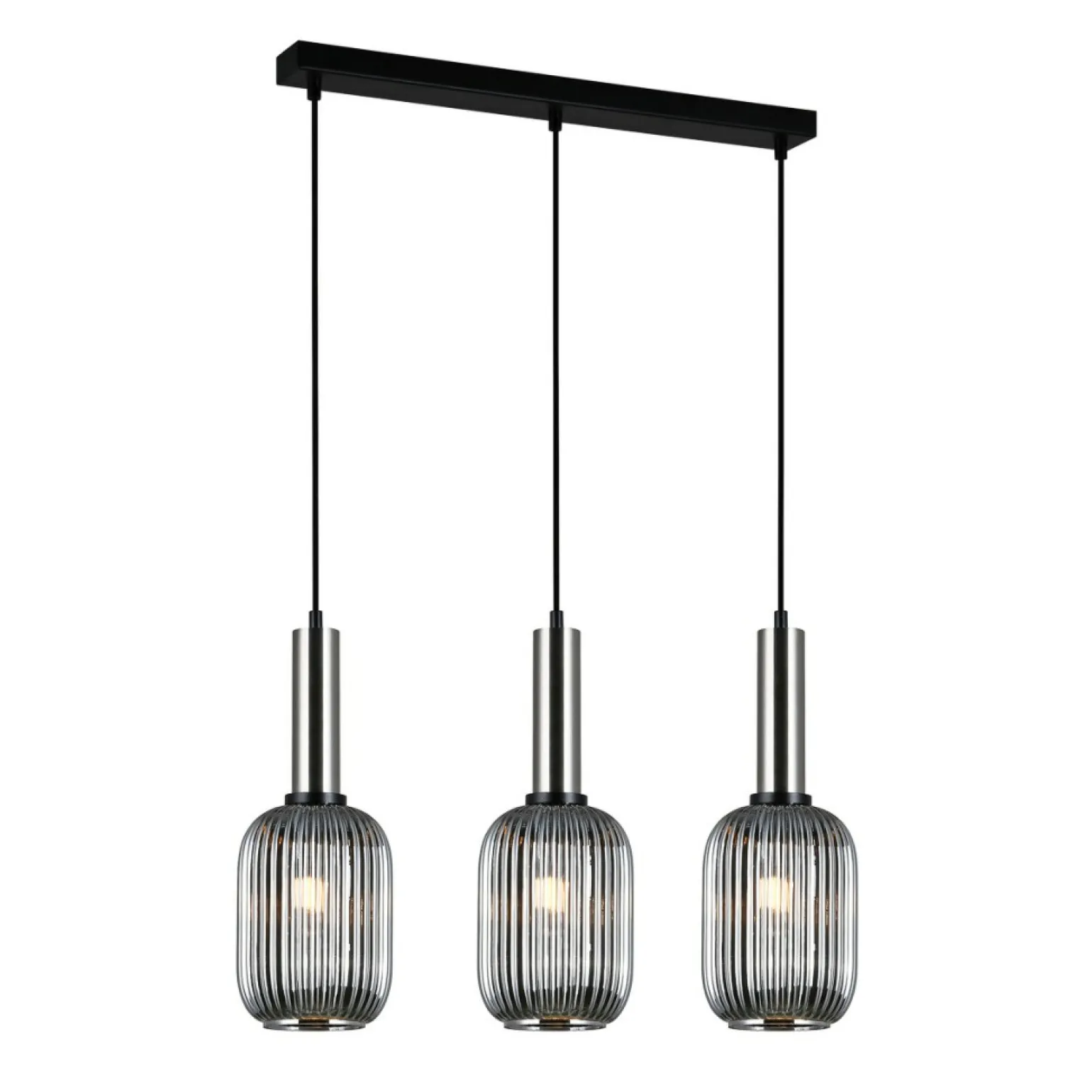 Outlet Lampa z dymionymi kloszami PND-5588-3M-SC+SG ANTIOLA | Kaja Żyrandole Nowoczesne