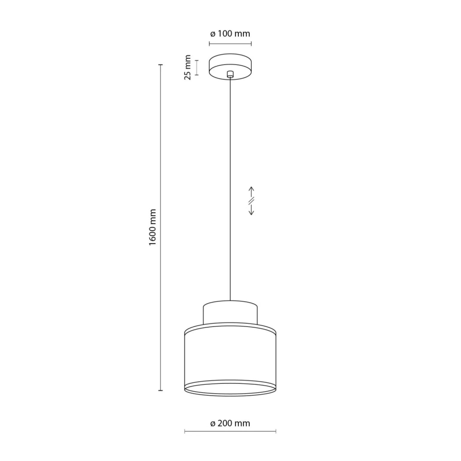 Fashion Lampa z jutowym abażurem, do sypialni TK 10078 DUO WHITE JUTA | Kaja Żyrandole Nowoczesne