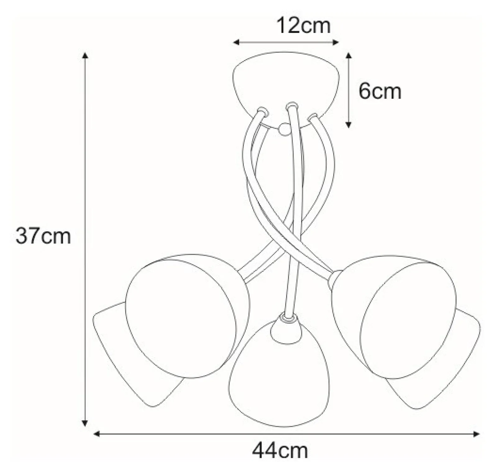 Sklep Kaja Lampa z mlecznymi kloszami K-JSL-6236/5 CHR FAMA | Kaja Oświetlenie* Randole Tradycyjne