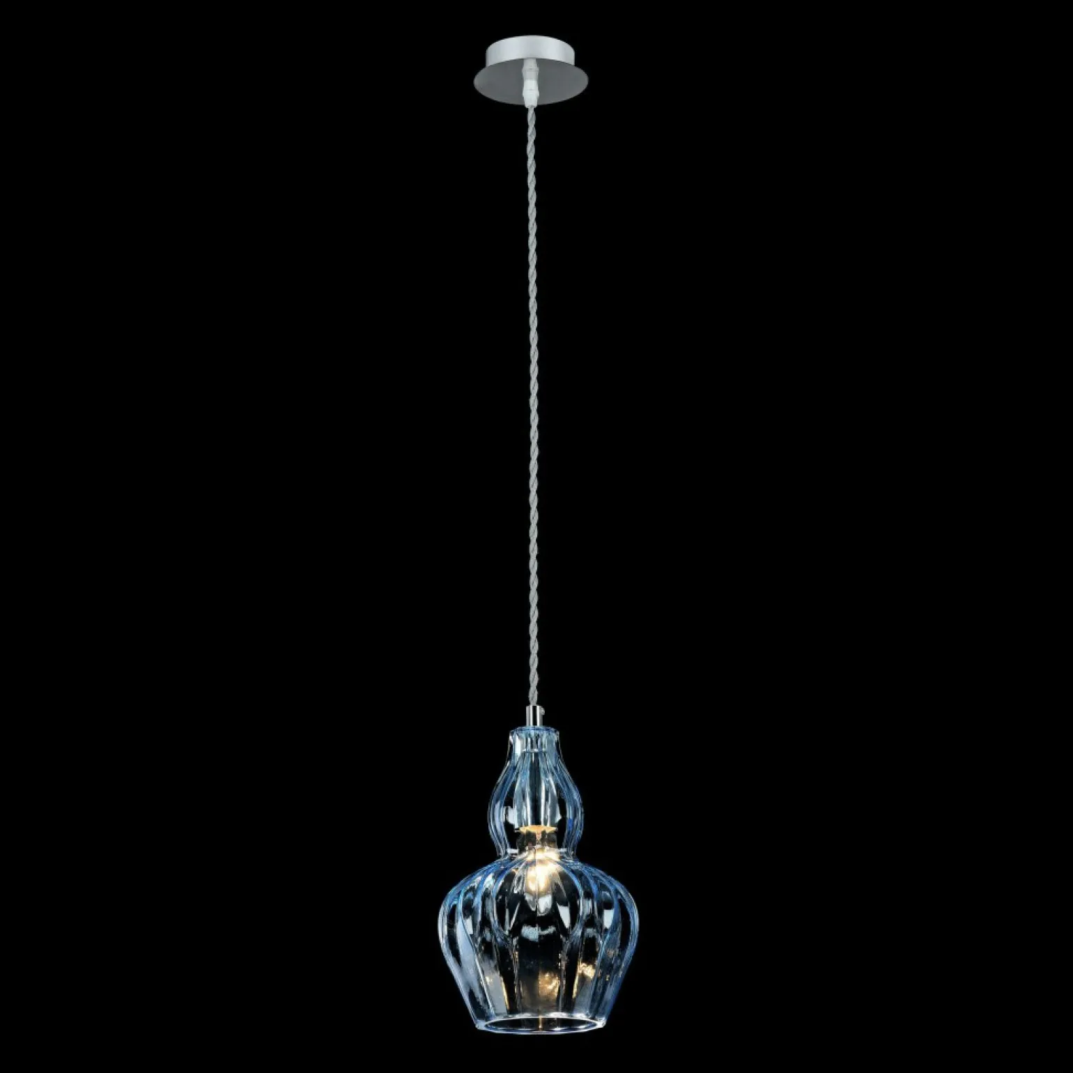 Online Lampa z niebieskim kloszem MOD238-PL-01-BL EUSTOMA | Kaja Oświetlenie Żyrandole Nowoczesne