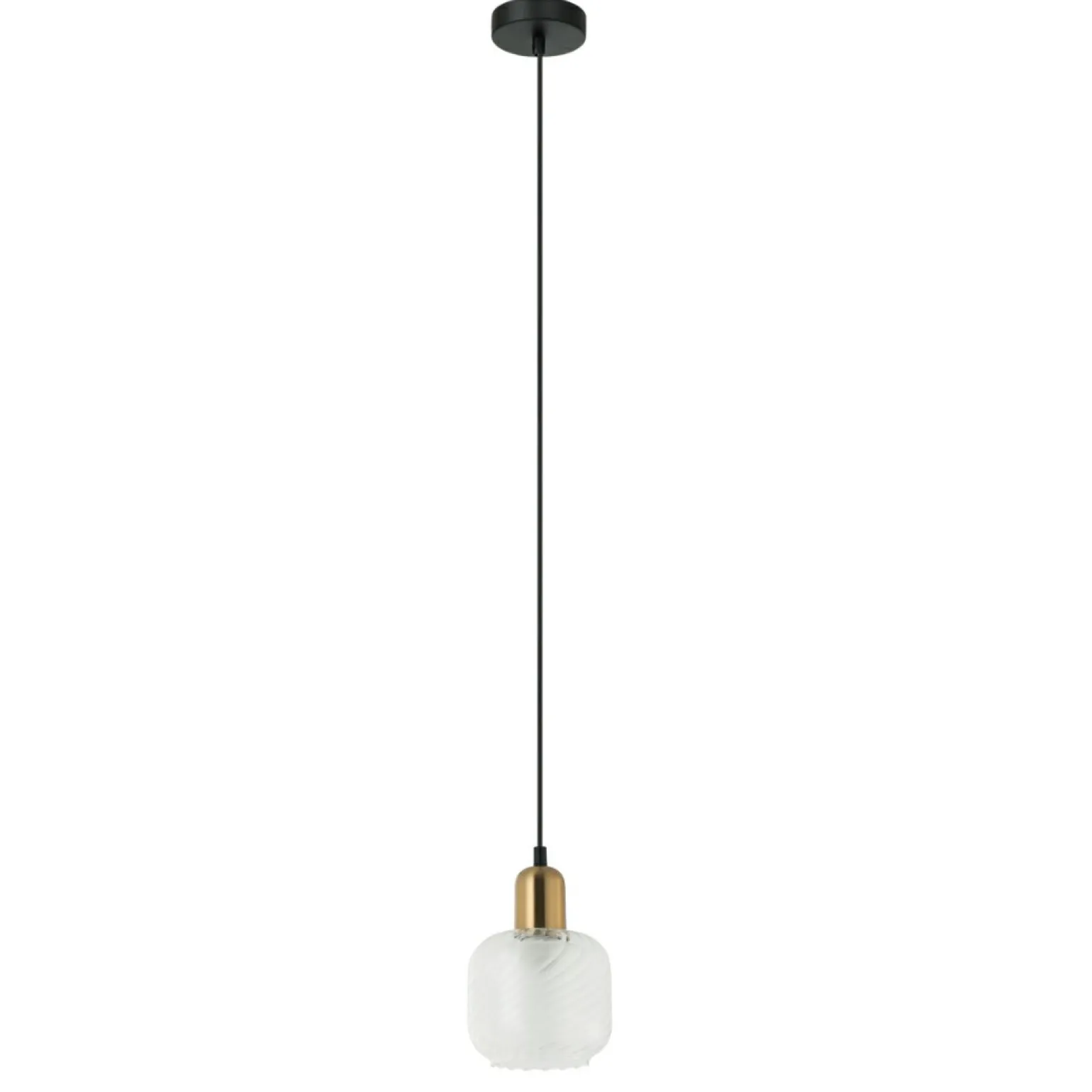 Hot Lampa z ozdobnym kloszem PND-67594-1-BRO+CL LAMEZIA | Kaja Oświetlenie Żyrandole Nowoczesne