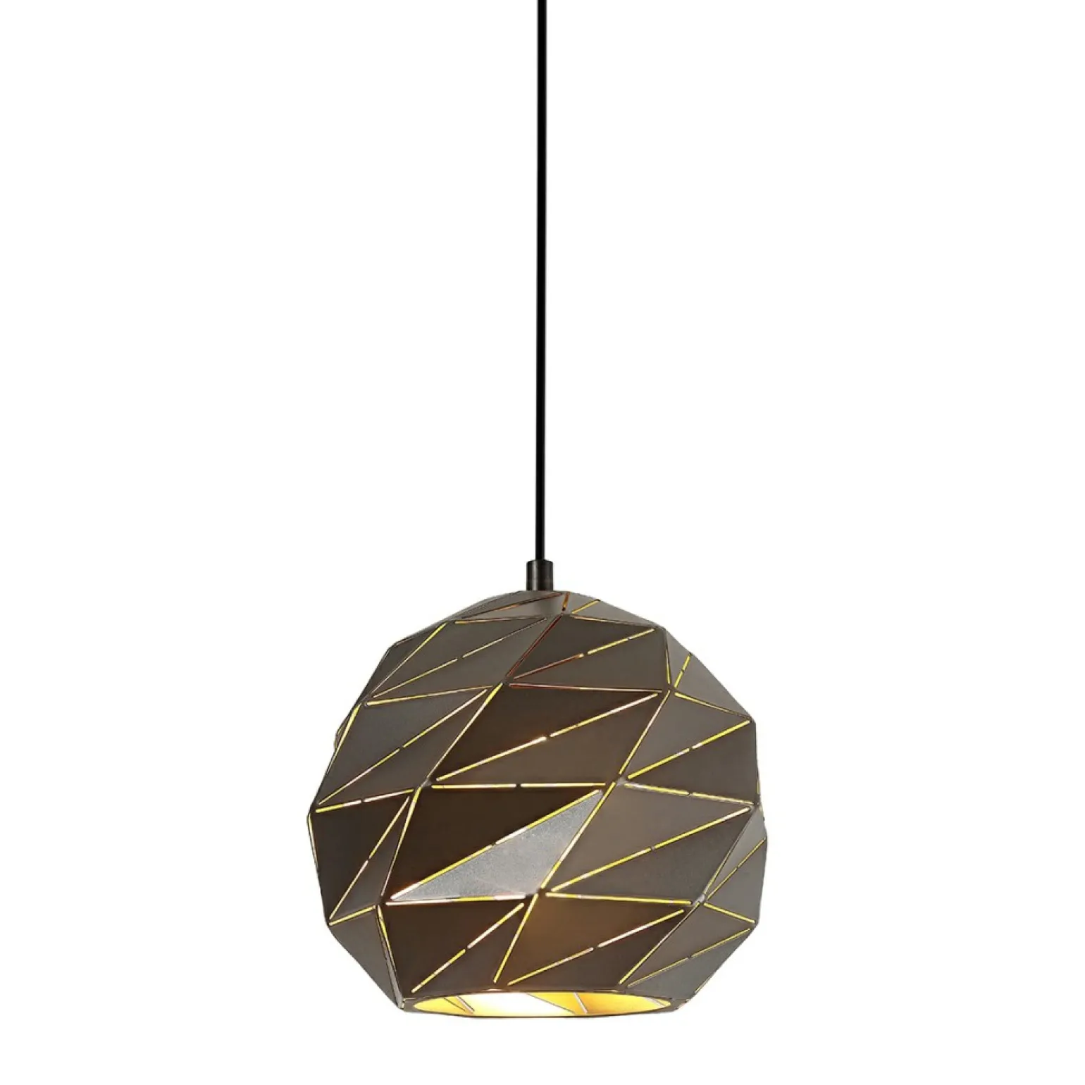 Hot Lampa z ozdobnym kloszem PND-2424-1S-GR+GD PALERMO | Kaja Oświetlenie Żyrandole Nowoczesne