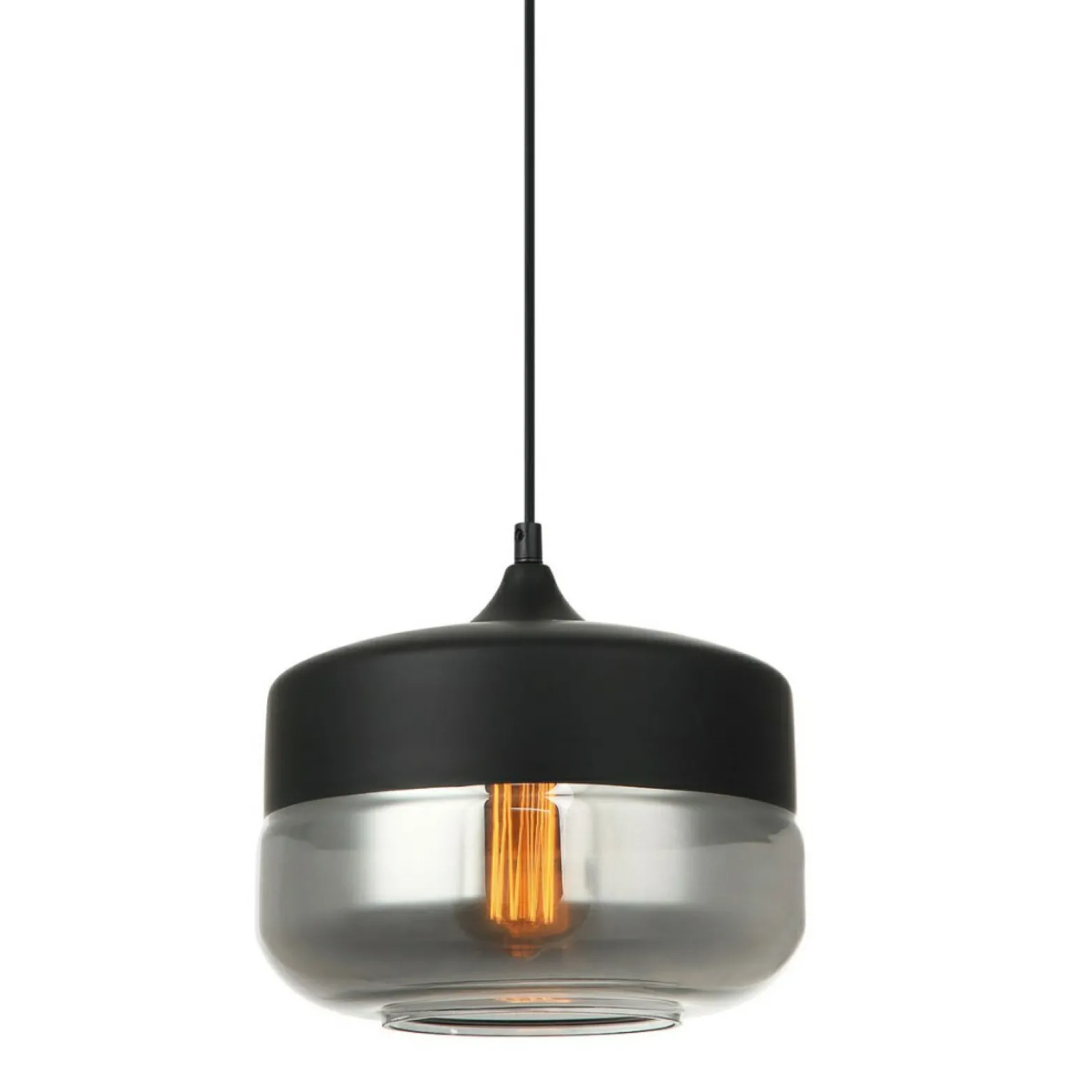 Shop Lampa z szerokim kloszem MDM-2380/1 BK+SG MOLINA | Kaja Oświetlenie Żyrandole Nowoczesne
