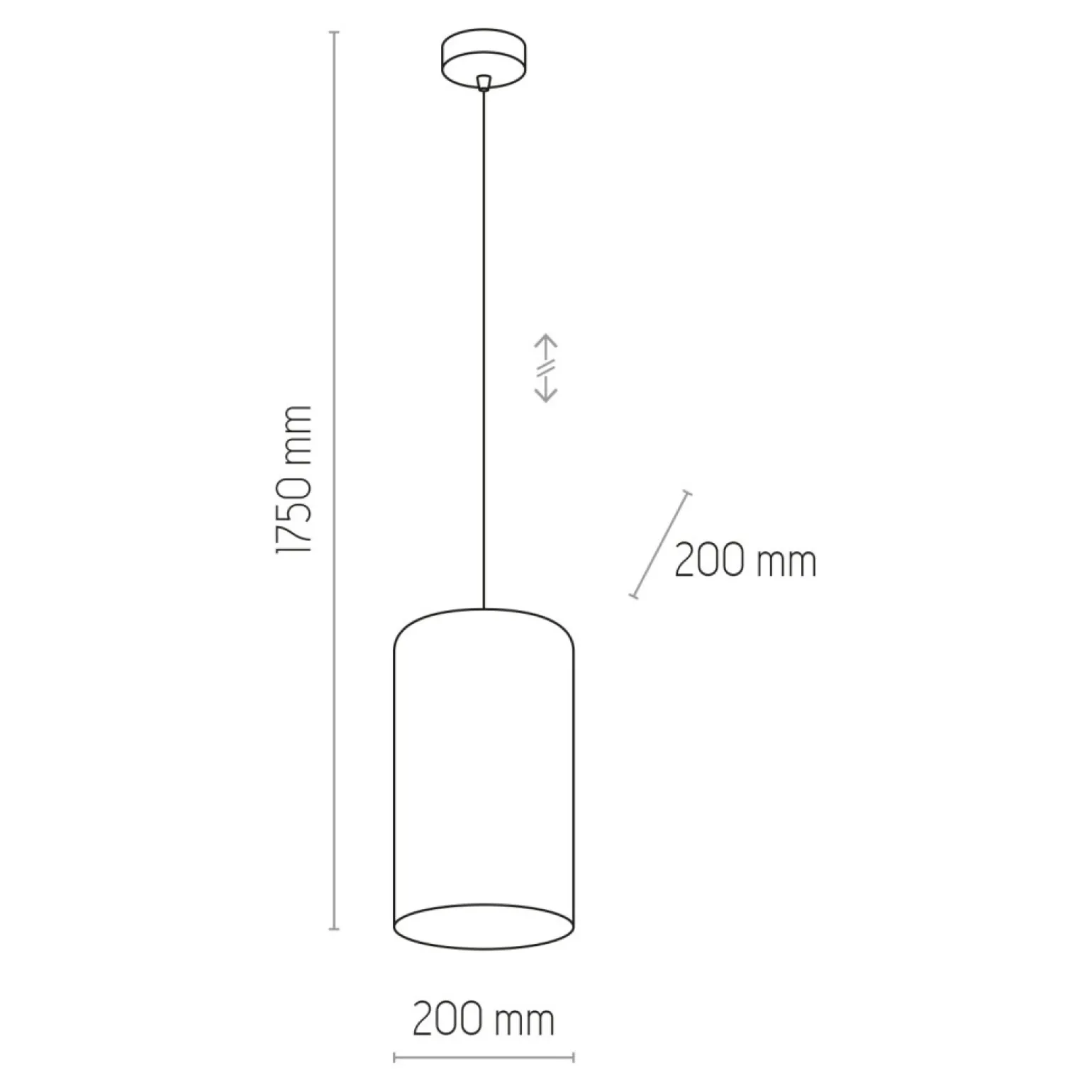 Best Lampa z wąskim, welurowym abażurem TK 6120 TERCINO | Kaja Oświetlenie Żyrandole Nowoczesne